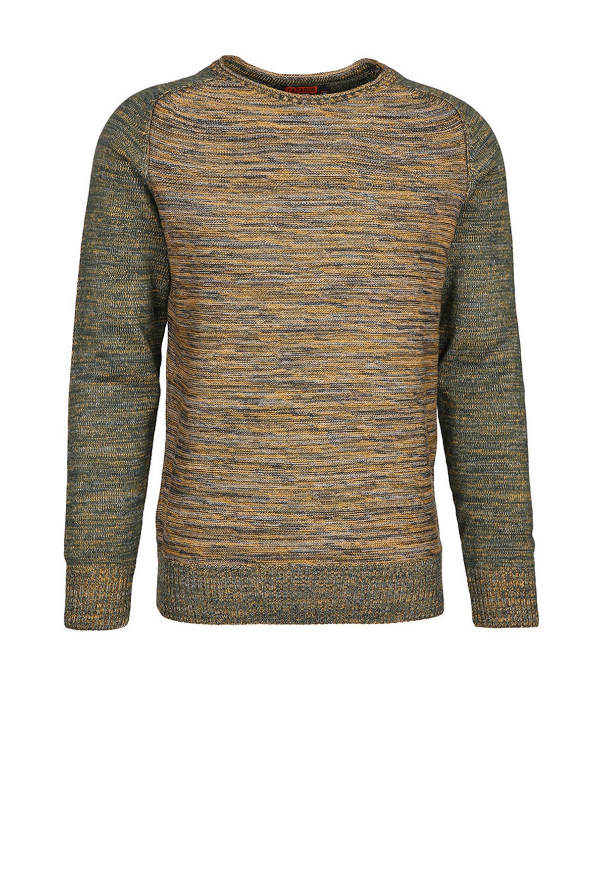 Cazador Erkek Bisiklet Yaka Kazak 20KCEEO03066 Sarı