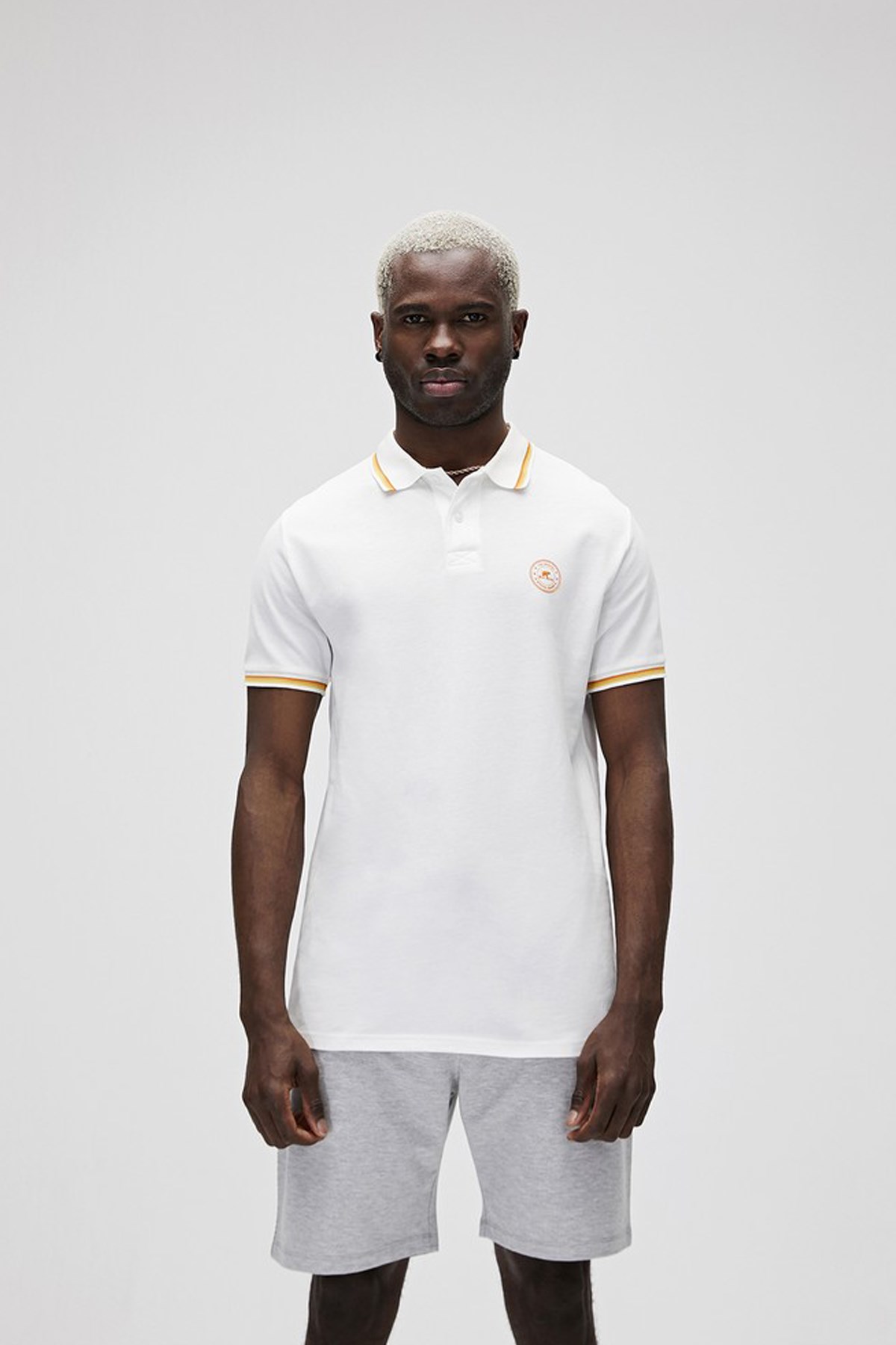 Bad Bear Groove Polo Erkek Tişört 21.01.07.023 Beyaz