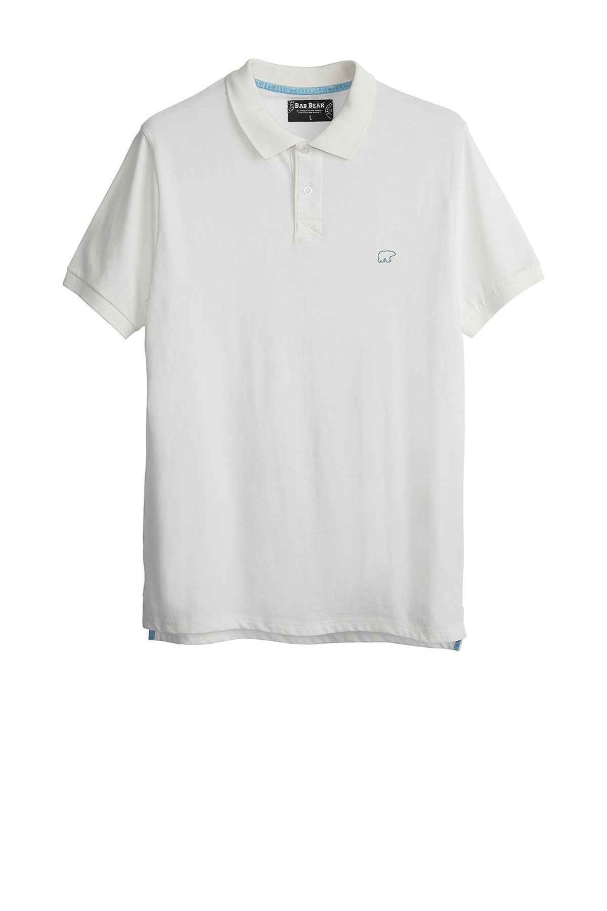 Bad Bear Pure Polo Erkek Tişört 21.01.07.043 Beyaz