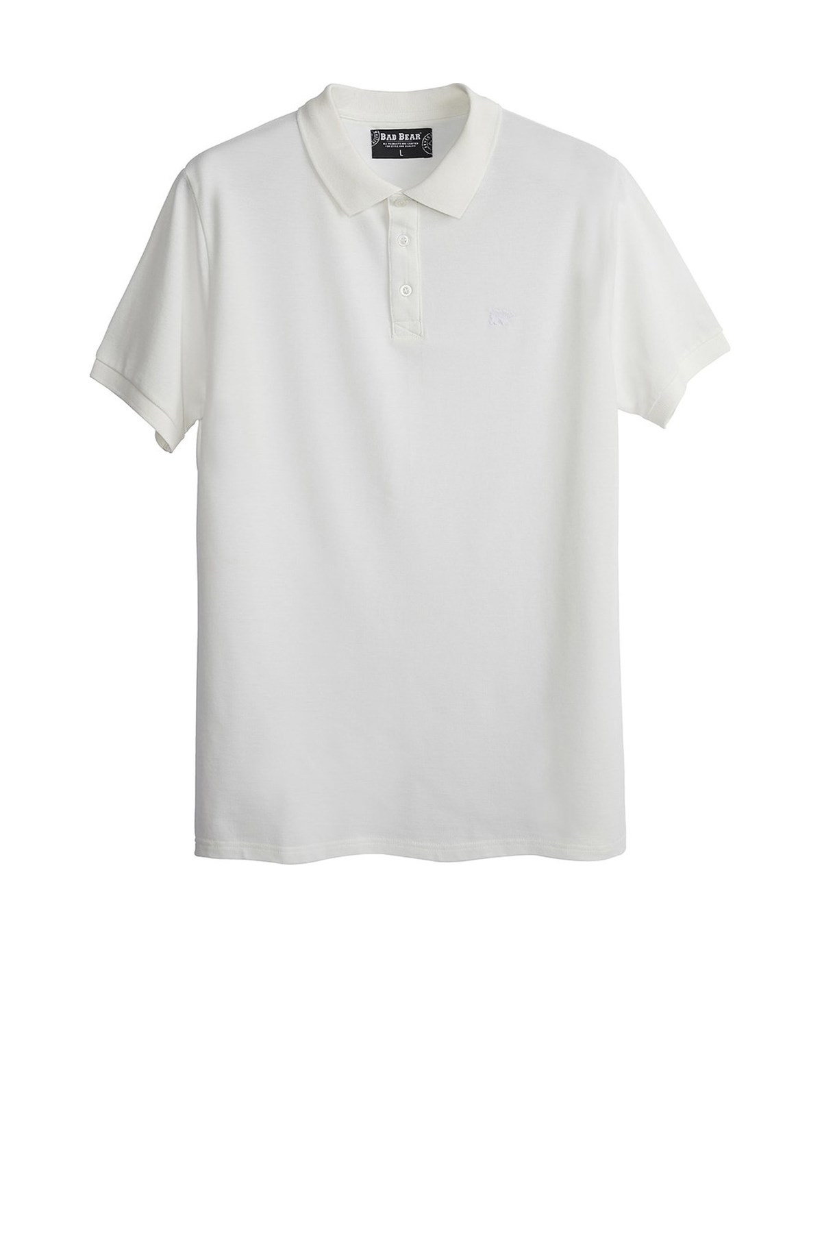 Bad Bear Stark Erkek Polo Tişört 21.01.07.051 Beyaz