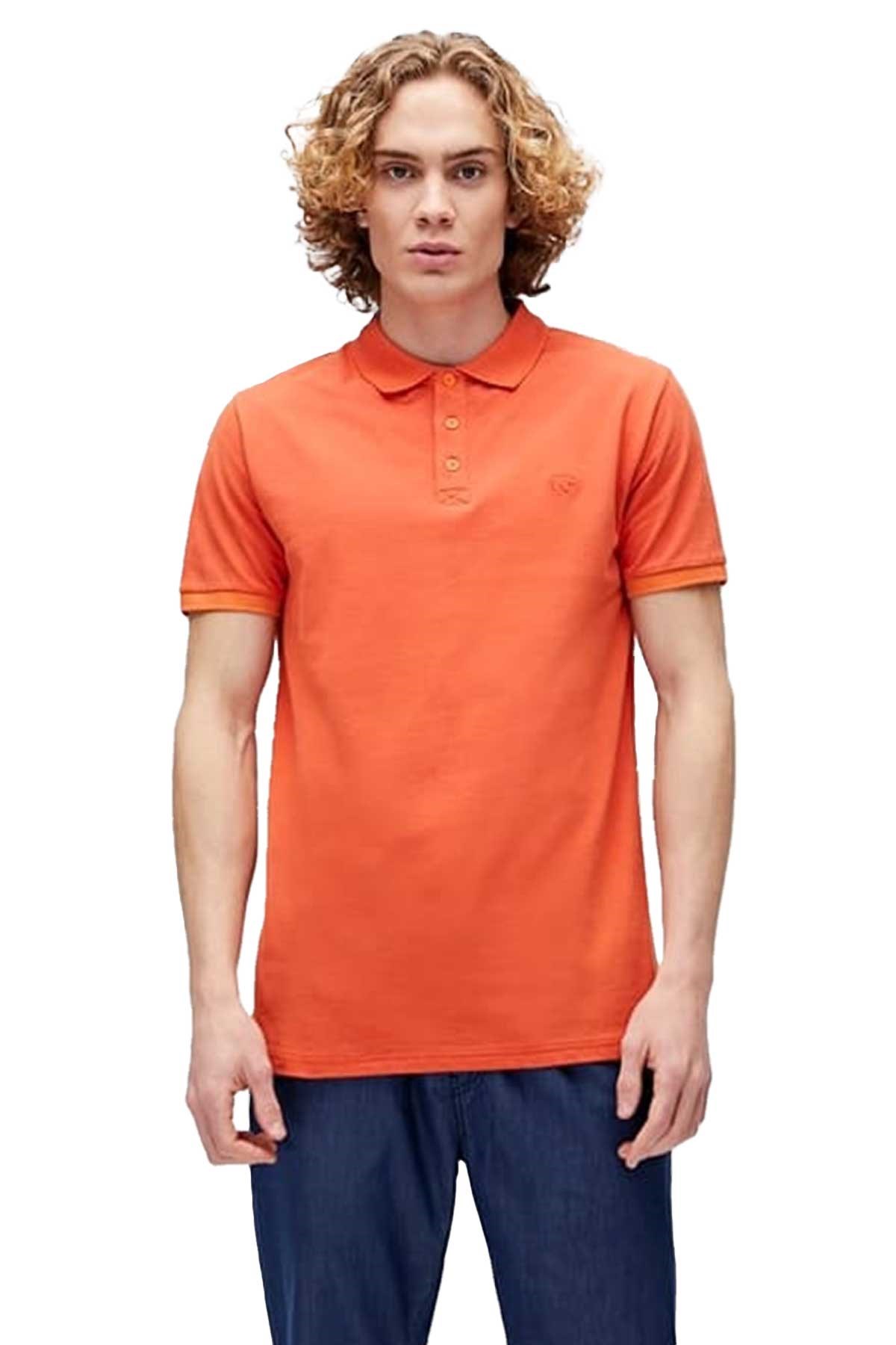 Bad Bear Stark Erkek Polo Tişört 21.01.07.051 Turuncu