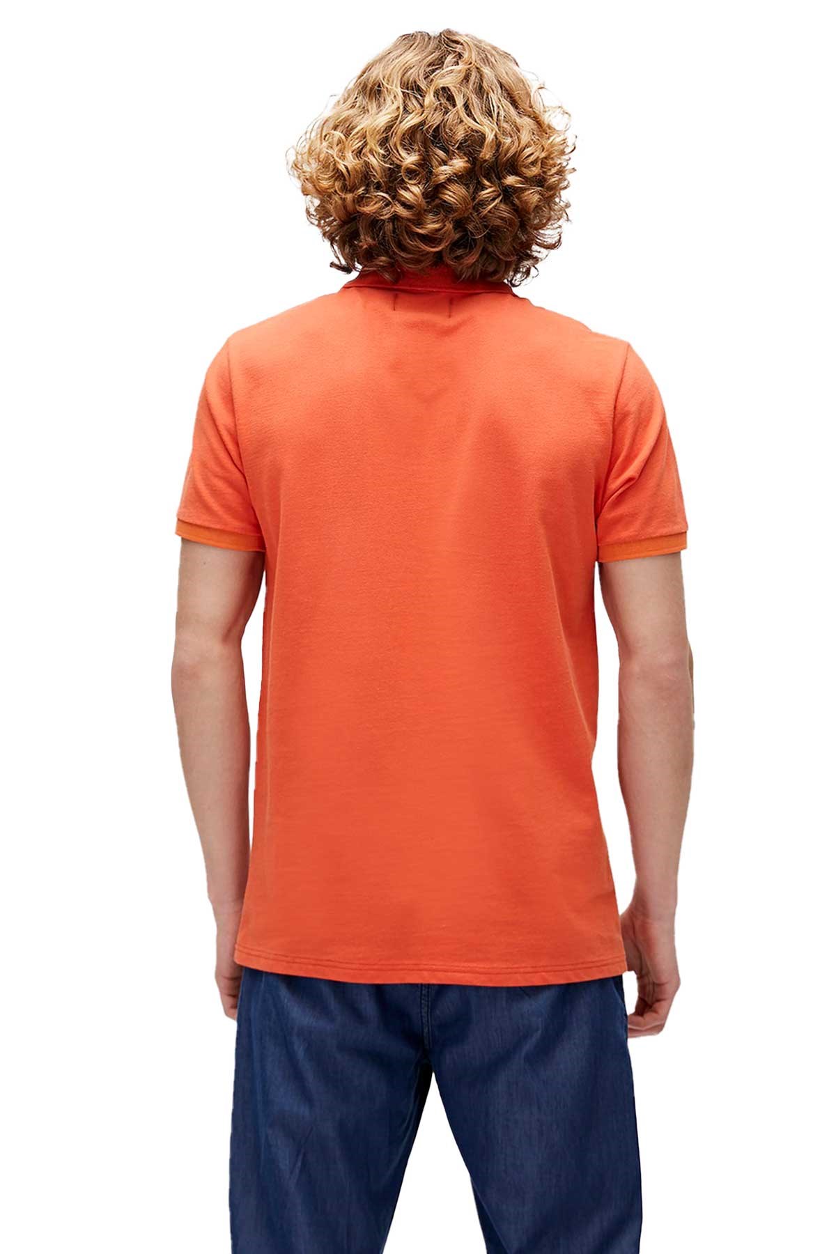 Bad Bear Stark Erkek Polo Tişört 21.01.07.051 Turuncu