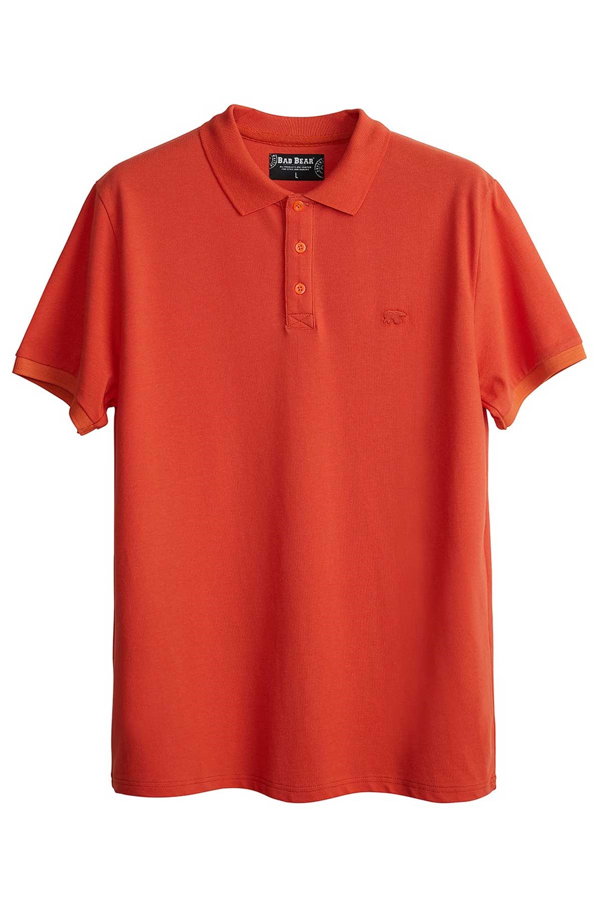 Bad Bear Stark Erkek Polo Tişört 21.01.07.051 Turuncu