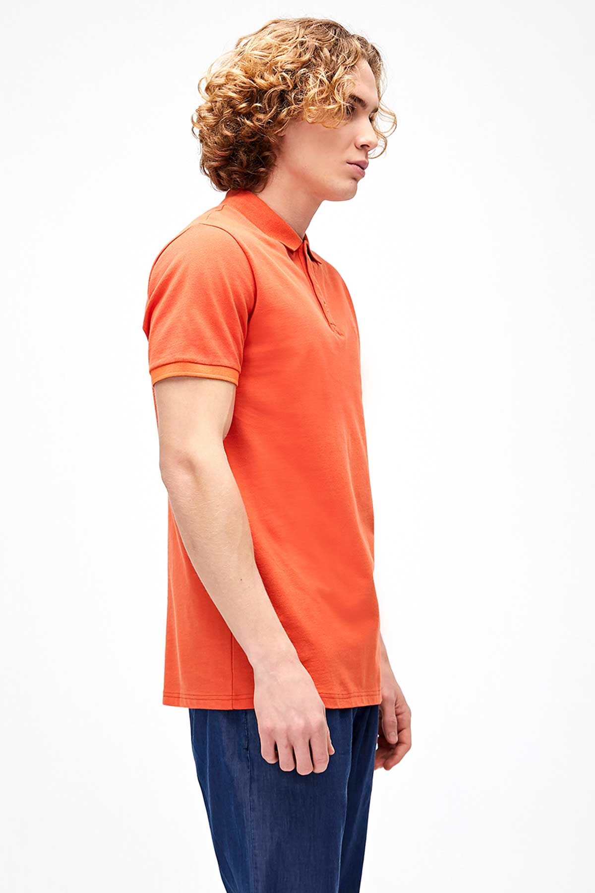 Bad Bear Stark Erkek Polo Tişört 21.01.07.051 Turuncu