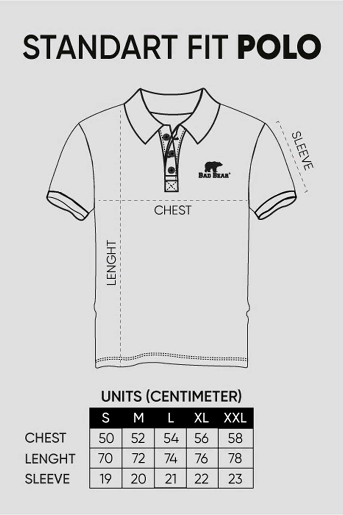 Bad Bear Stark Erkek Polo Tişört 21.01.07.051 Turuncu