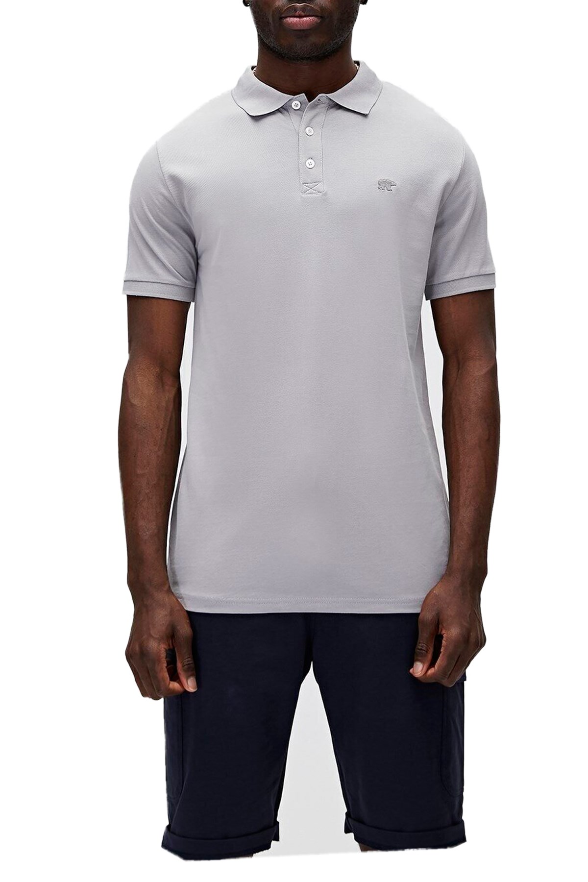 Bad Bear Stark Erkek Polo Tişört 21.01.07.051.OS Gri