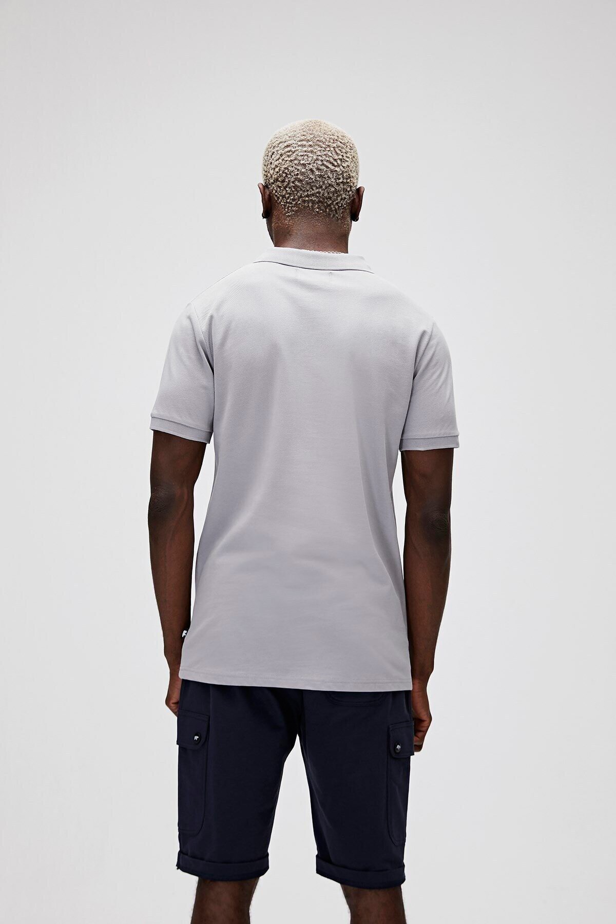 Bad Bear Stark Erkek Polo Tişört 21.01.07.051.OS Gri