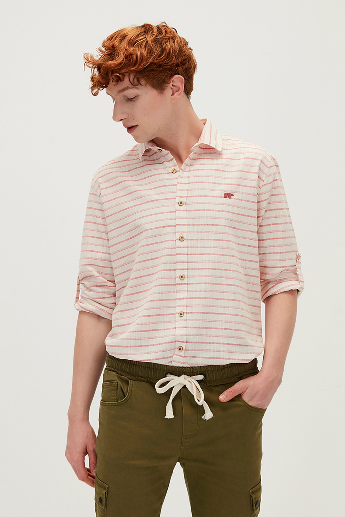 Bad Bear Marshall Erkek Gömlek 21.01.30.010 Kırmızı