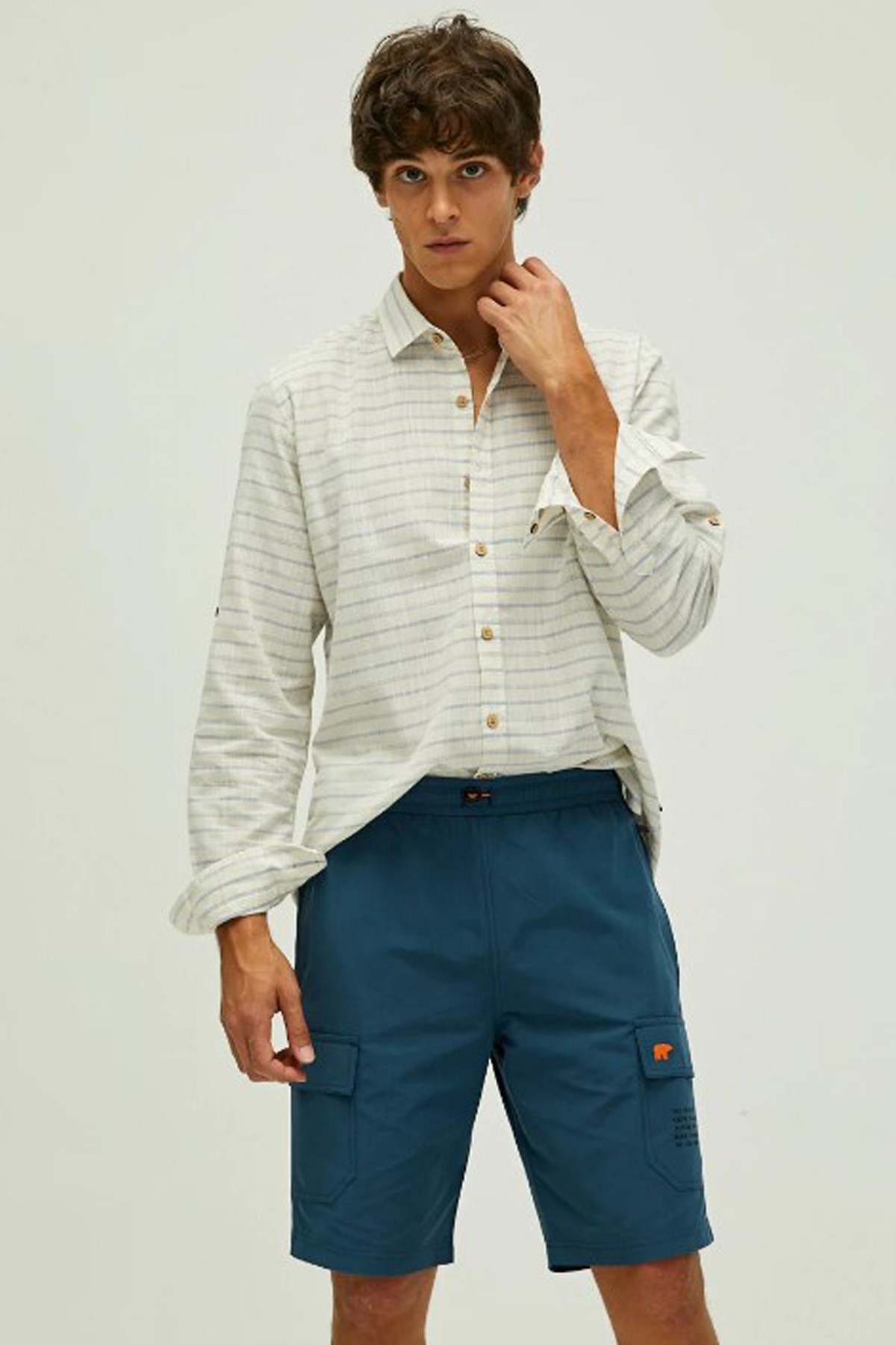 Bad Bear Marshall Erkek Gömlek 21.01.30.010 Mavi