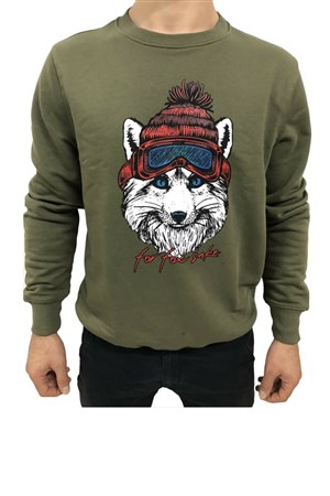 Bad Bear Snowfox Crewneck Erkek Sweatshirt 21.02.12.006-C70