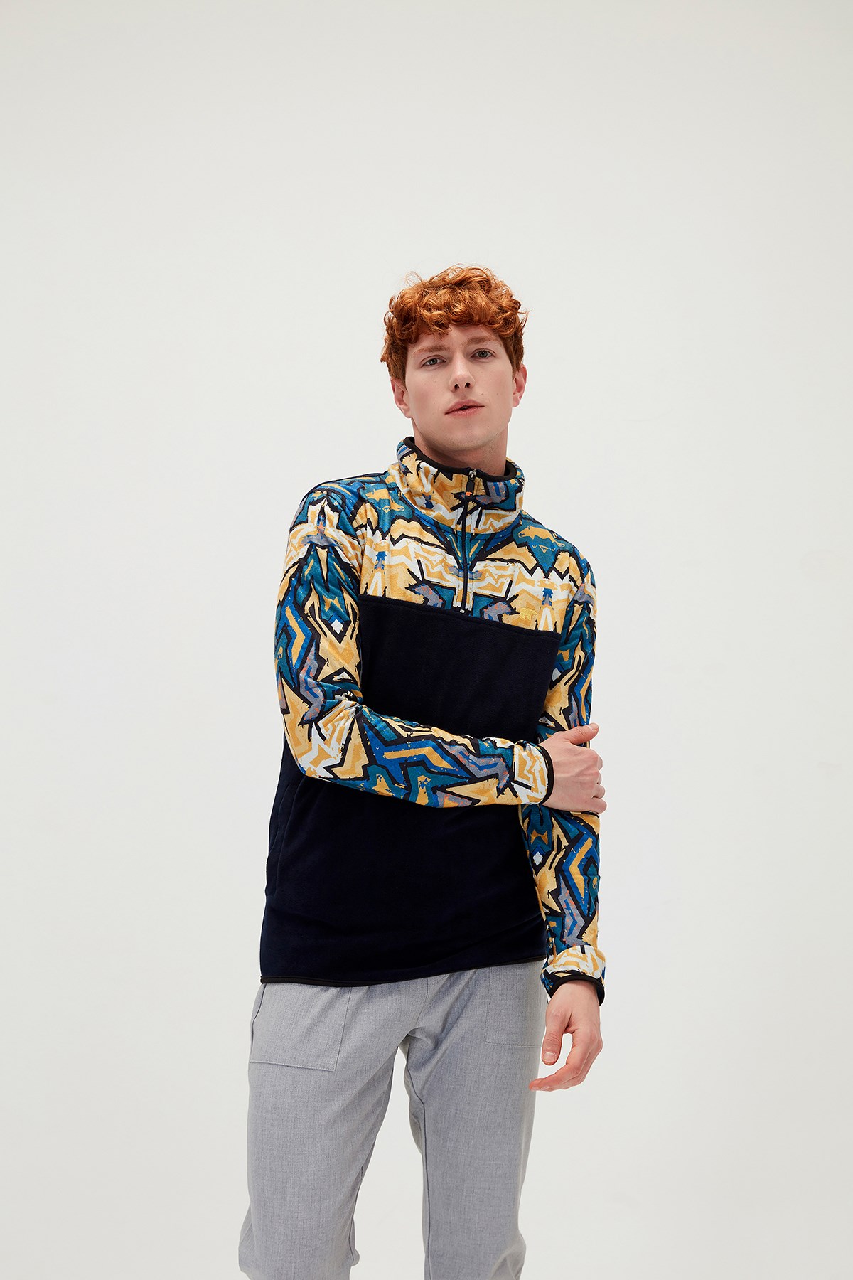 Bad Bear Erkek Polar Sweatshirt 21.02.21.007 Mavi