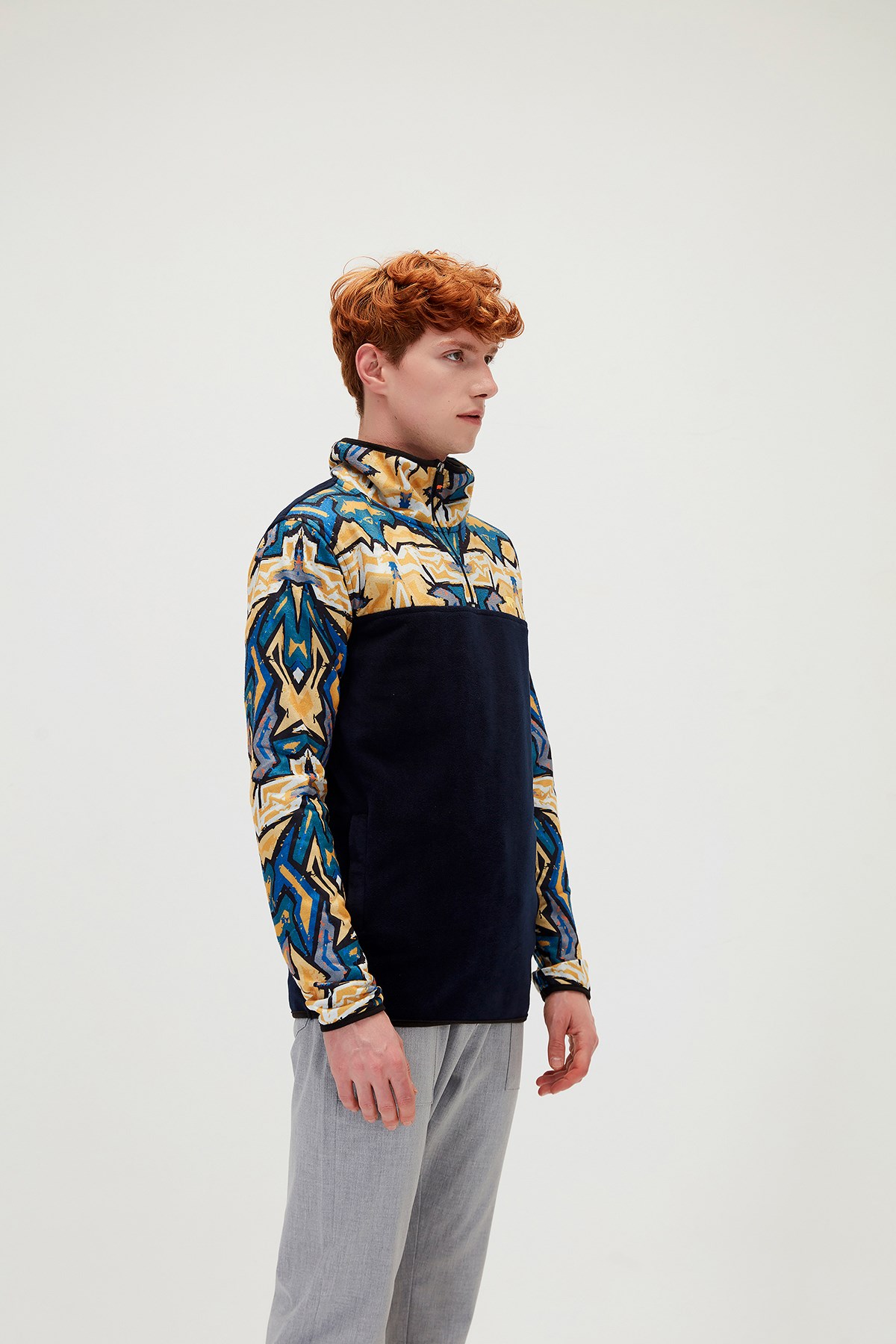 Bad Bear Erkek Polar Sweatshirt 21.02.21.007 Mavi