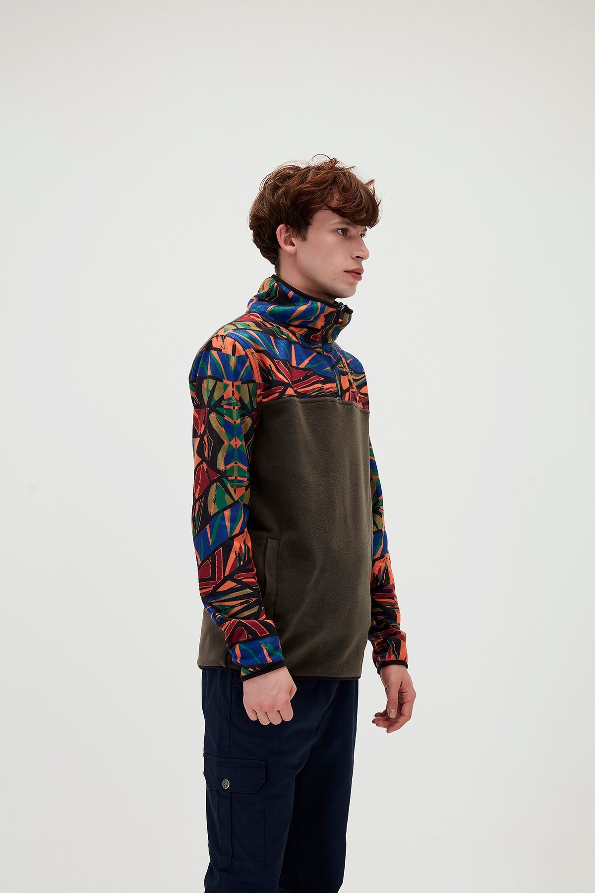 Bad Bear Erkek Polar Sweatshirt 21.02.21.007-C38 Haki