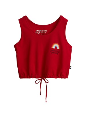 Bad Bear Postive Kadın Askılı Tişört 21.03.23.004