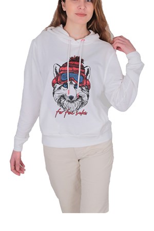 Bad Bear Snowfox Kadın Sweatshirt 21.04.12.011-C04