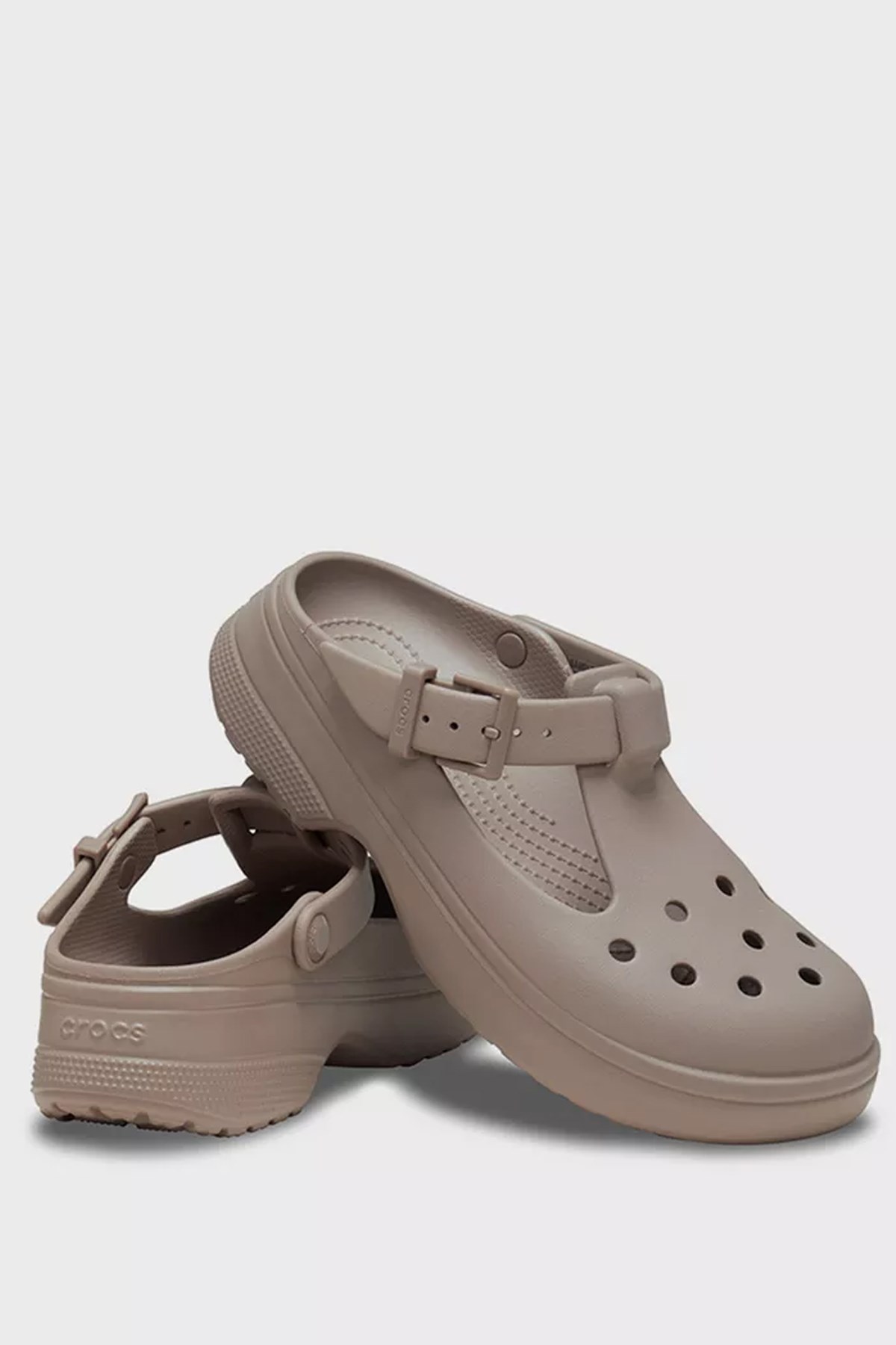 Crocs Classic Mary Jane Unisex Terlik 210581-214 Kahverengi
