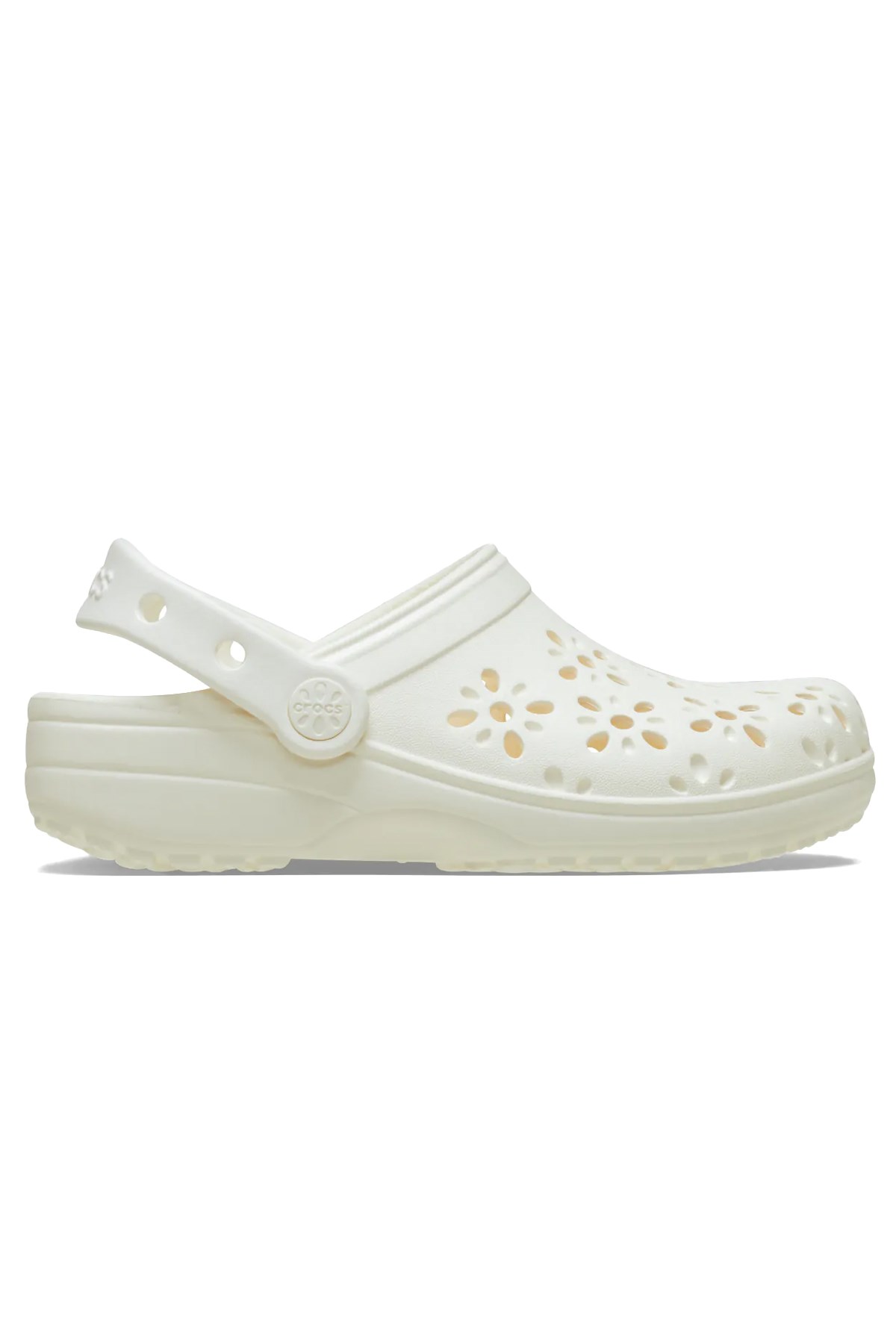 Crocs Classic Floral Cut Unisex Terlik 210927-0WV Beyaz