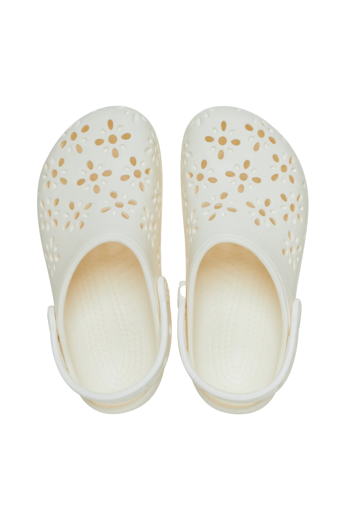 Crocs Classic Floral Cut Unisex Terlik 210927-0WV Beyaz