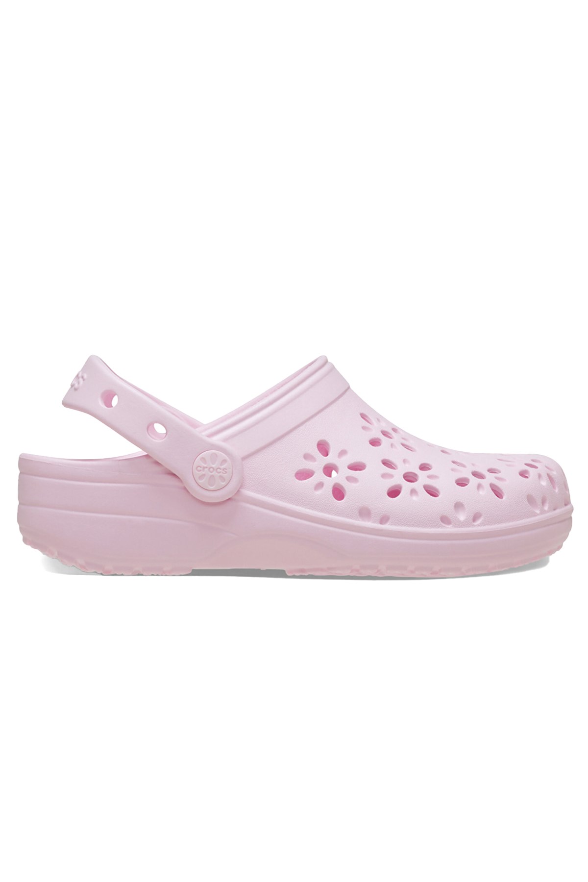 Crocs Classic Floral Cut Çocuk Terlik 210943-6ZW Pembe