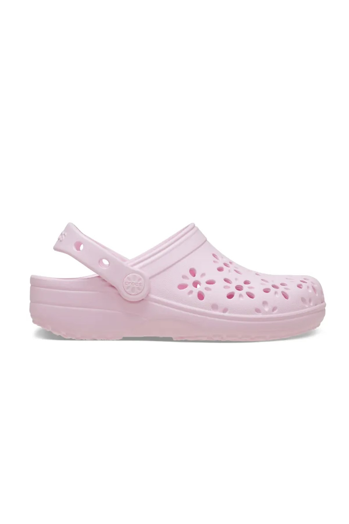 Crocs Classic Floral Cut Çocuk Terlik 210944-6ZW Pembe