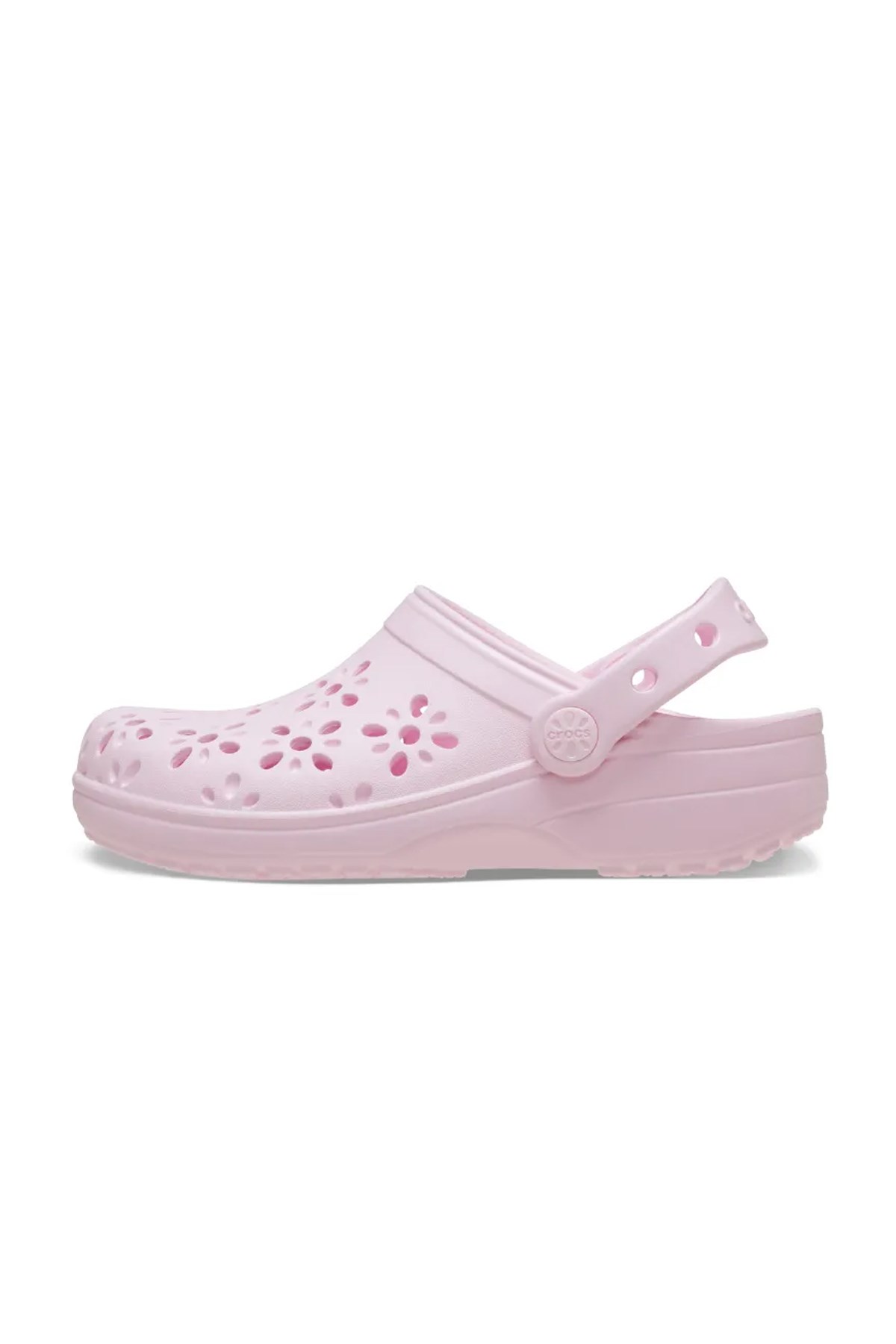 Crocs Classic Floral Cut Çocuk Terlik 210944-6ZW Pembe