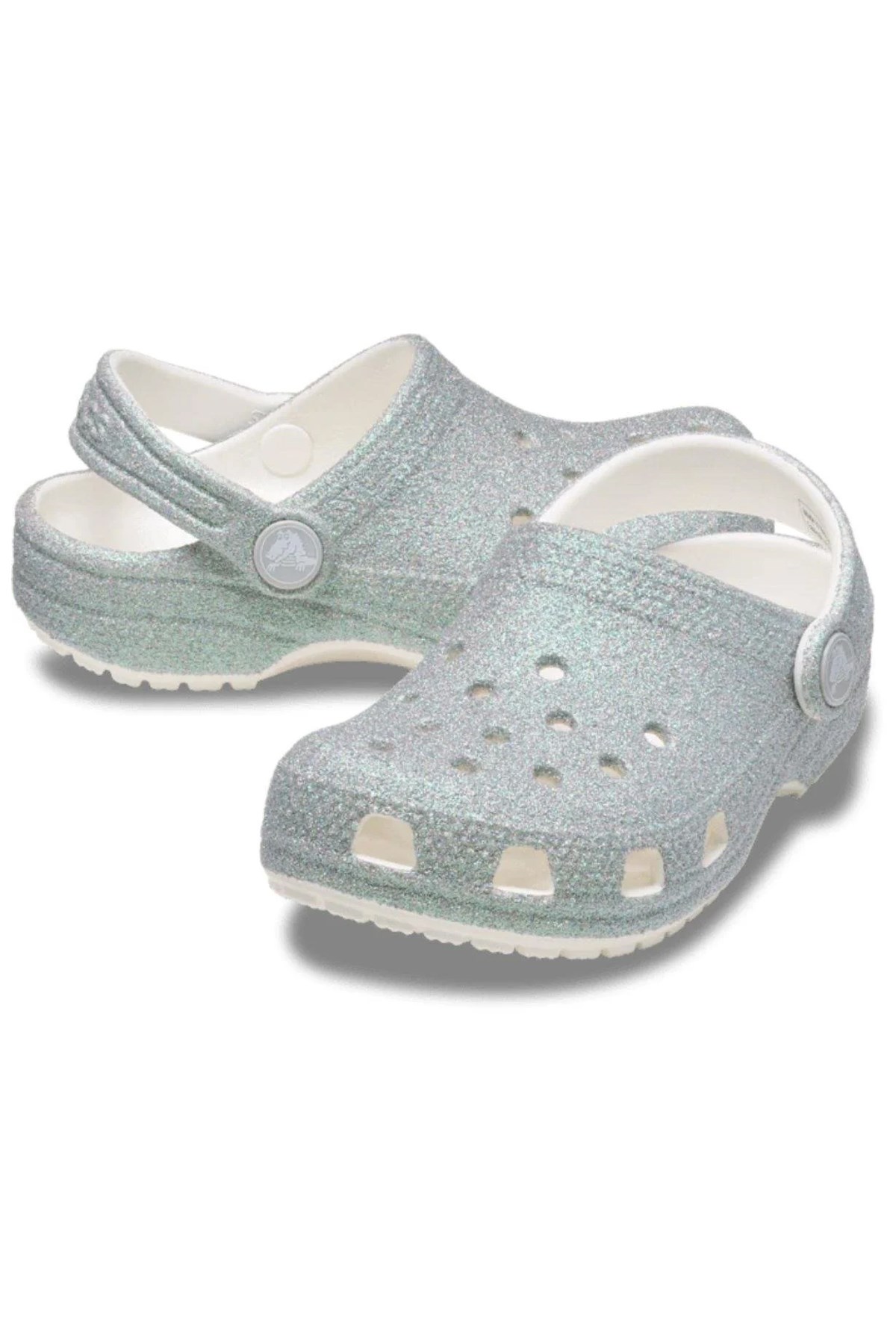 Crocs Classic Iridescent Çocuk Sandalet 210986-100 Beyaz