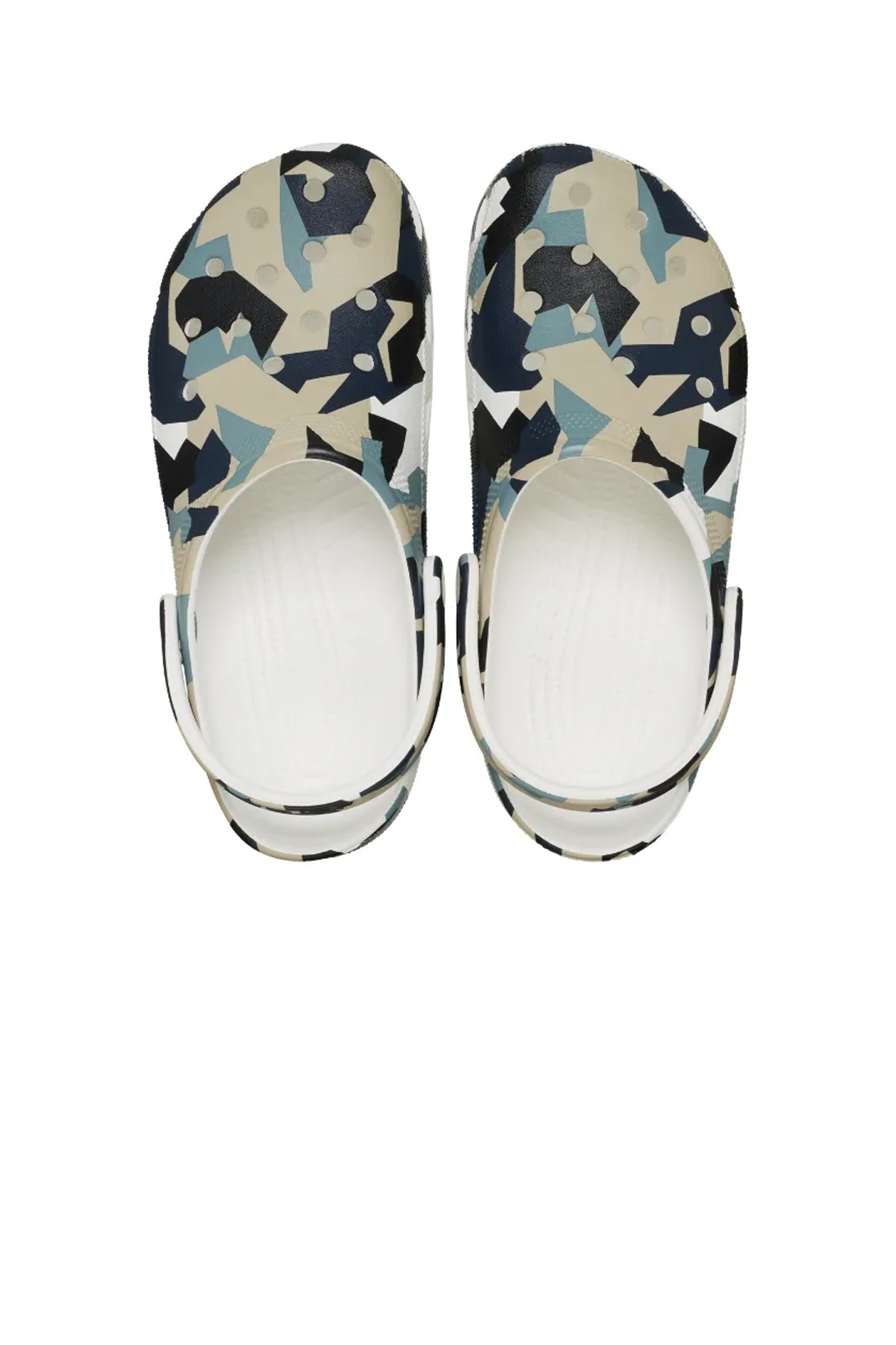 Crocs Geo Camo Clog Unisex Sandalet 211009-94S Beyaz