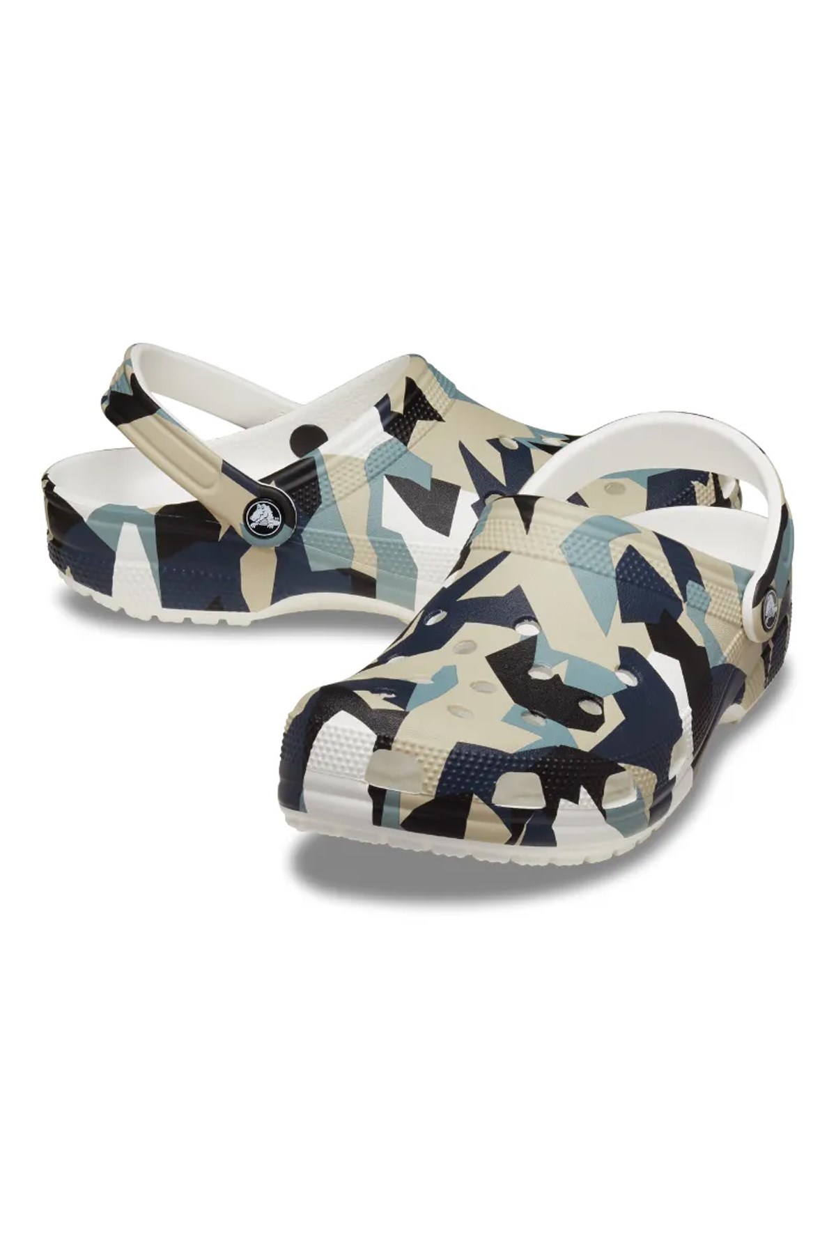 Crocs Geo Camo Clog Unisex Sandalet 211009-94S Beyaz