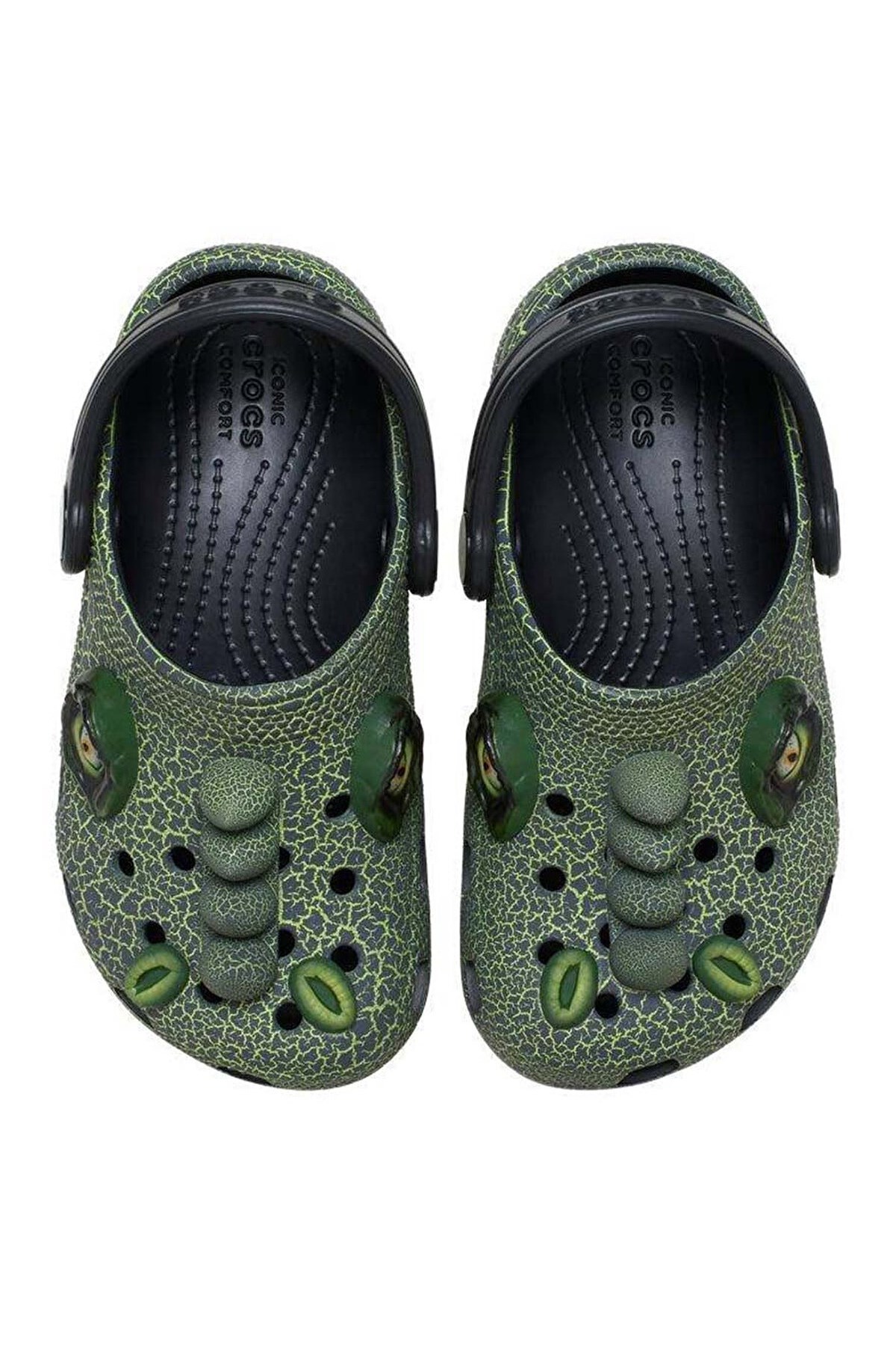 Crocs Classic IAM Scary Dino Çocuk Terlik 211372-001 Siyah