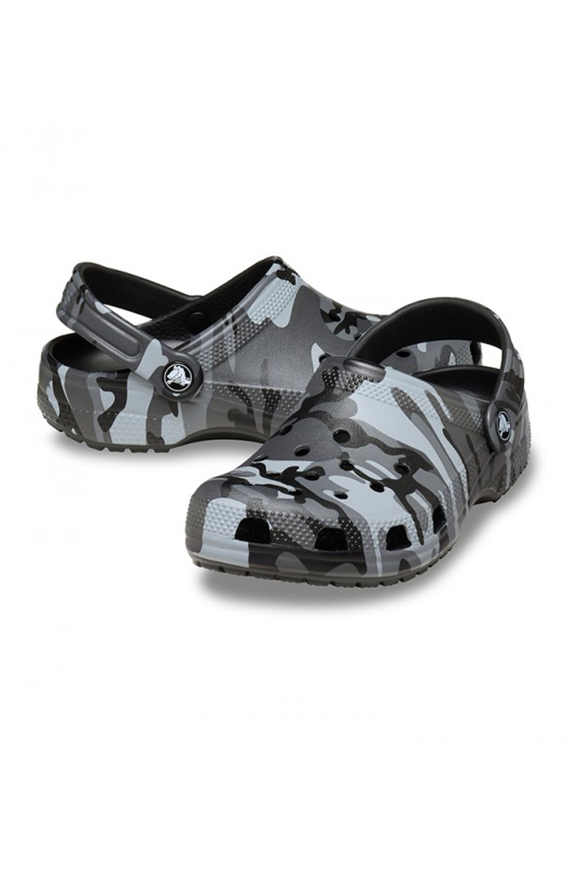 Crocs Classic Camouflage Çocuk Terlik 211879-0DD Siyah