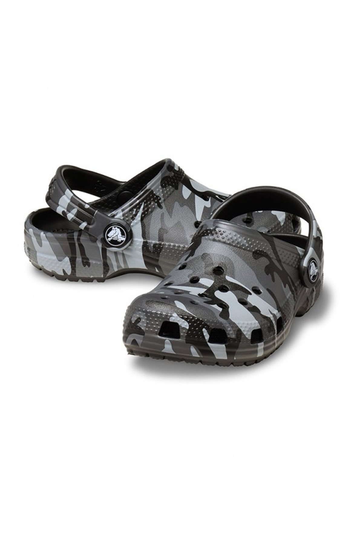 Crocs Classic Camouflage Çocuk Terlik 211880-0DD Siyah