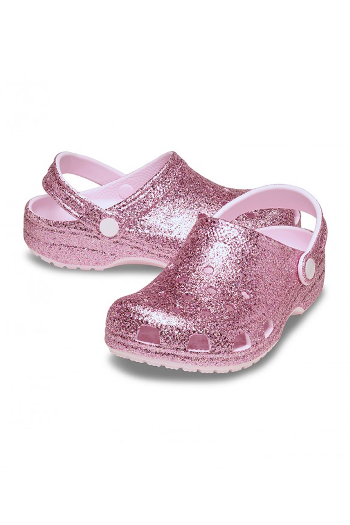 Crocs Classic Chunky Glitter Çocuk Terlik 211939-6ZW Pembe