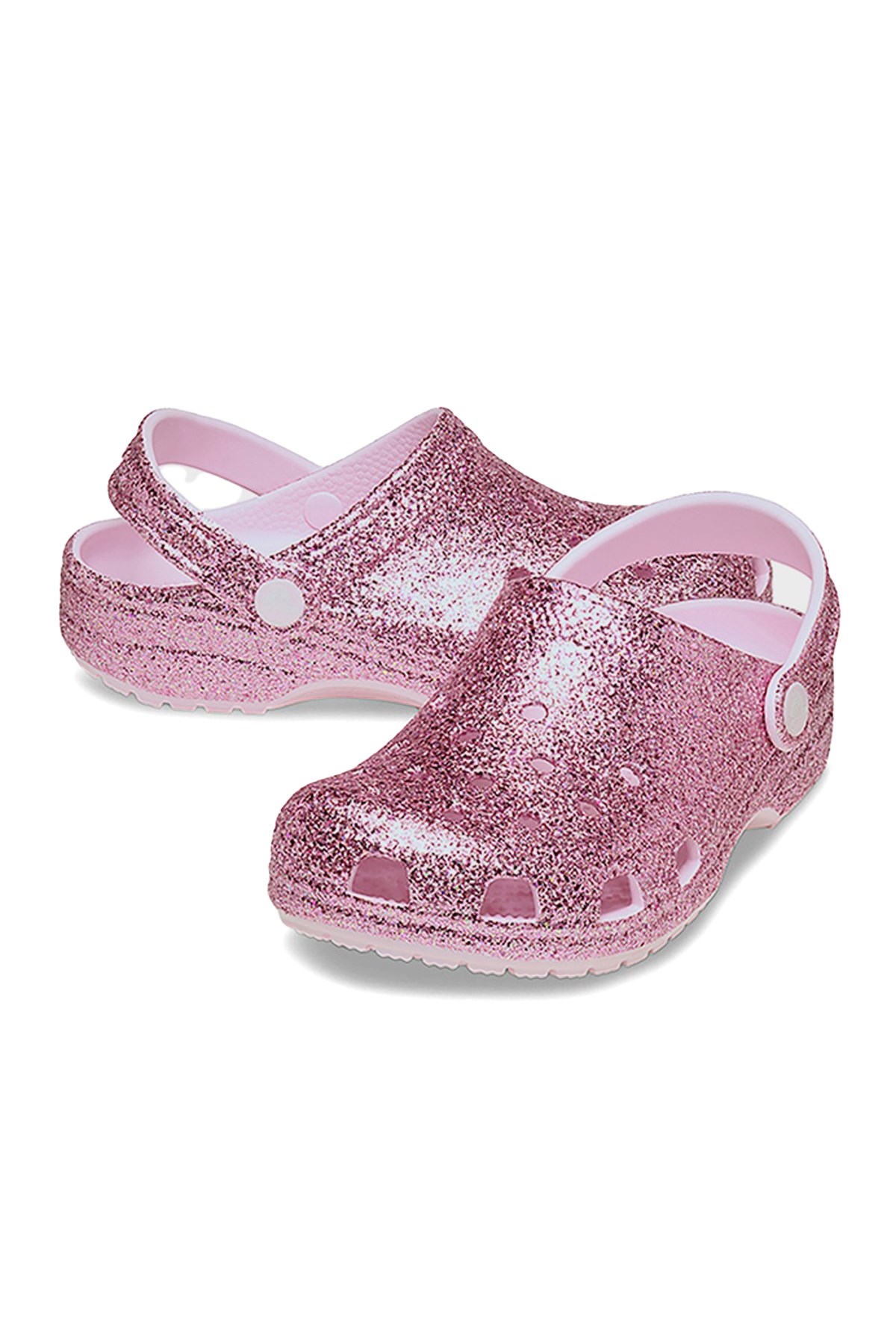 Crocs Classic Chunky Glitter Çocuk Terlik 211940-6ZW Pembe