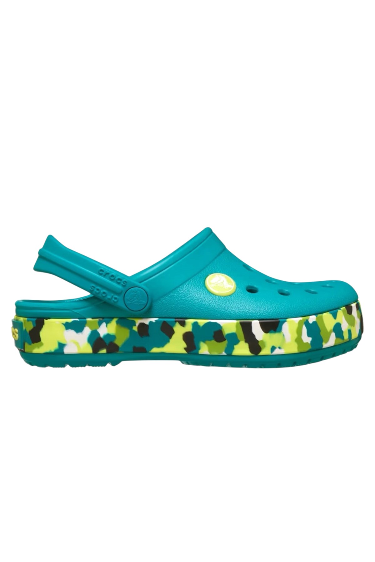 Crocs Crocband Glow Confetti Çocuk Terlik 212523-3BU Yeşil
