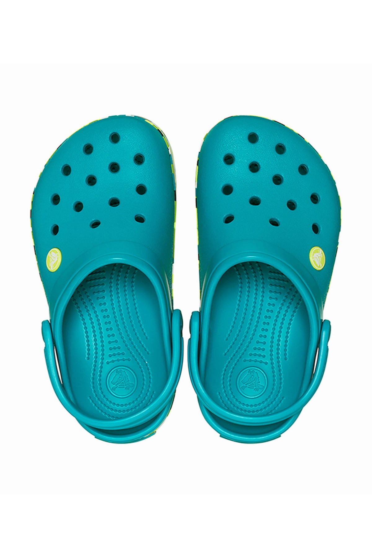 Crocs Crocband Glow Confetti Çocuk Terlik 212523-3BU Yeşil