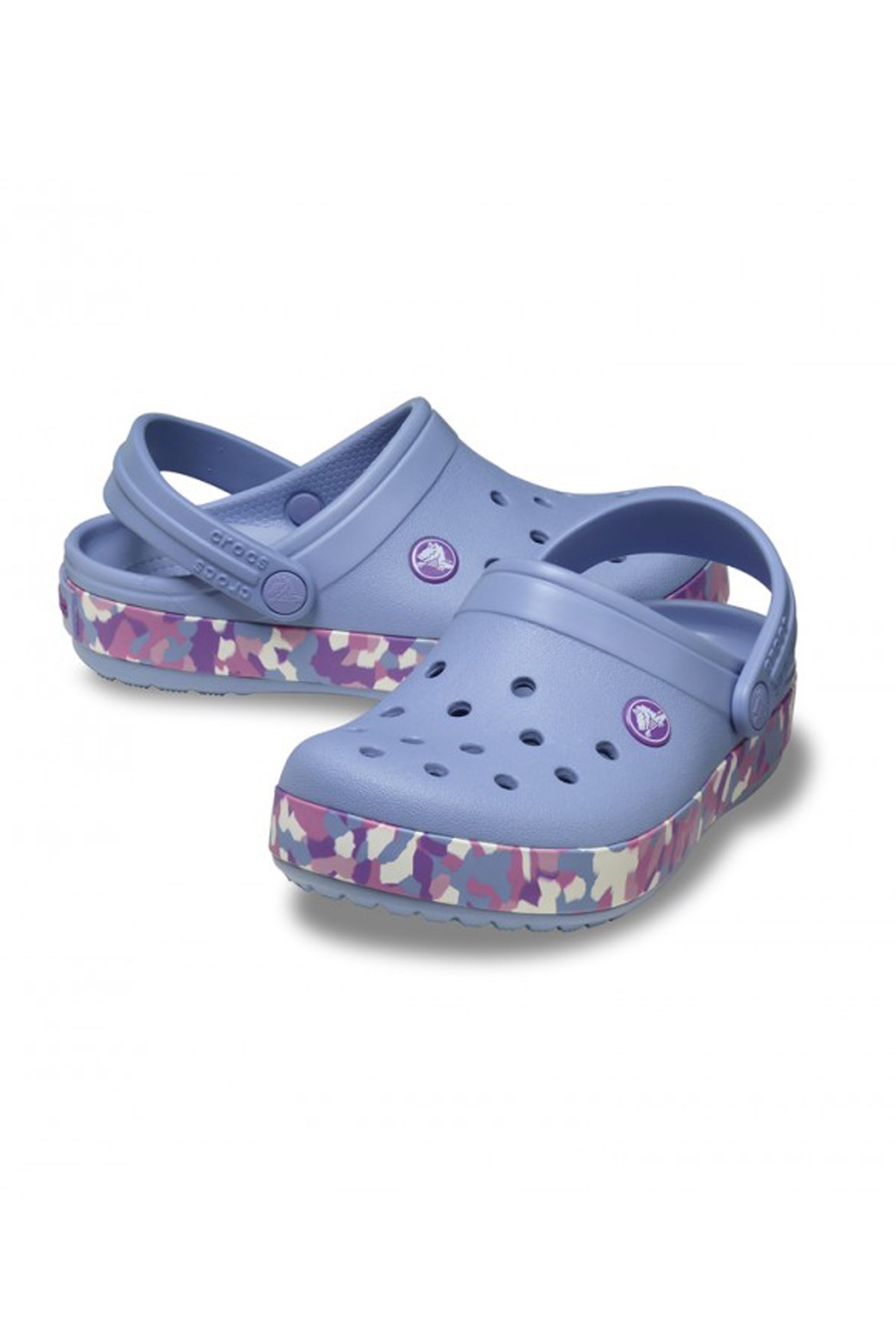 Crocs Crocband Glow Confetti Çocuk Terlik 212523-4ZA Mavi
