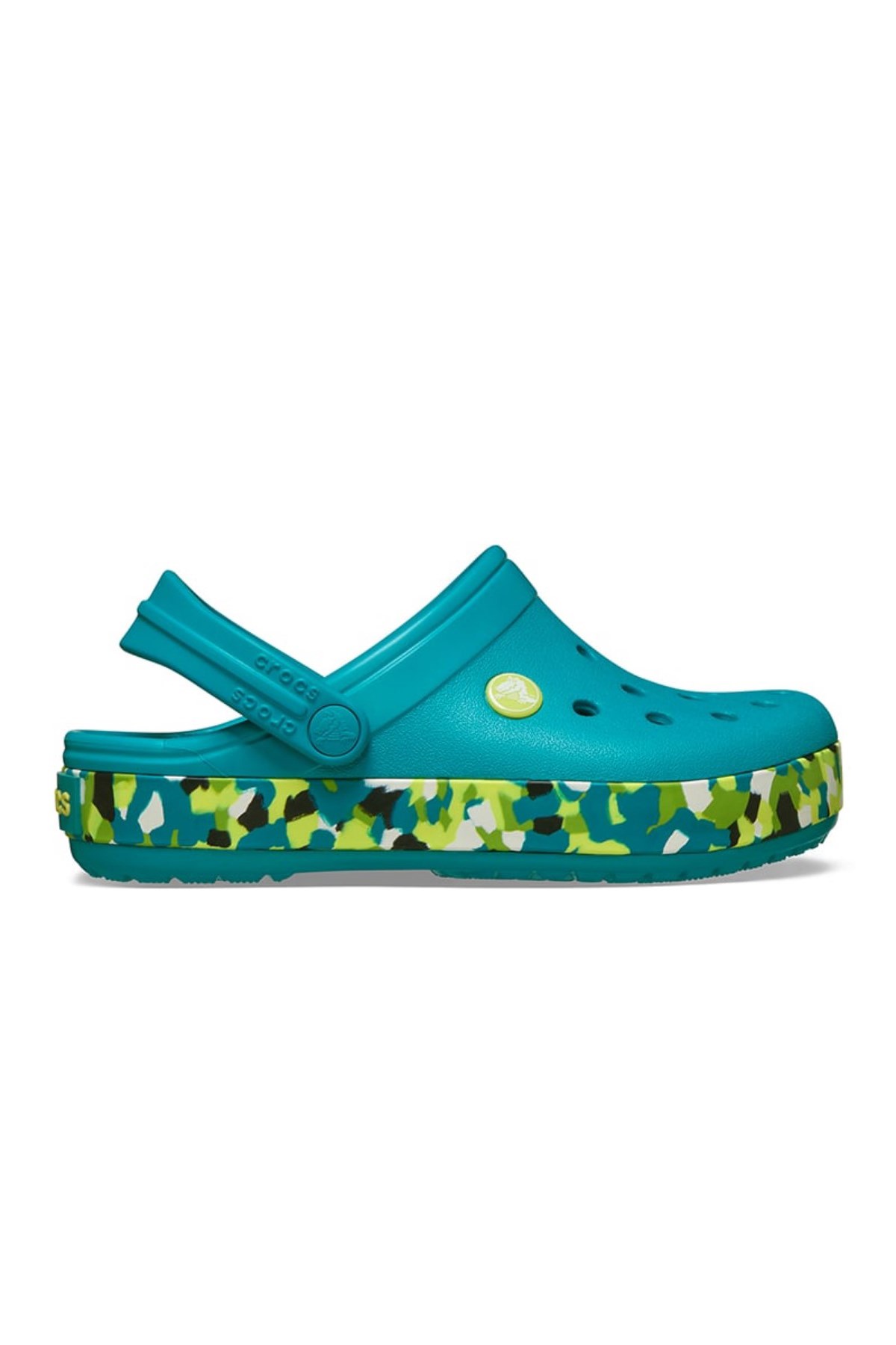 Crocs Crocband Glow Confetti Çocuk Terlik 212524-3BU Yeşil