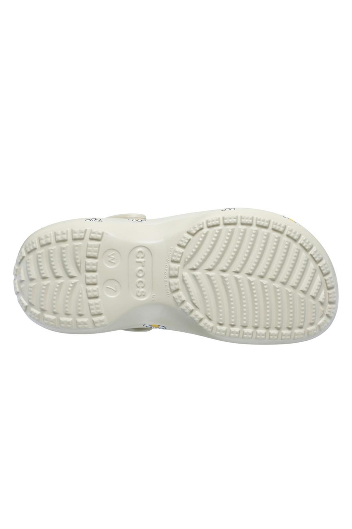 Crocs Classic Platform Floral Kadın Terlik 212668-1WY Bej