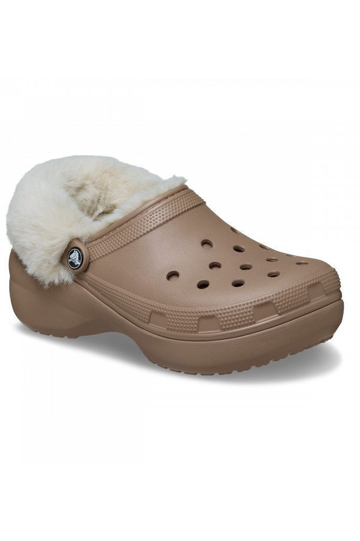 Crocs Classic Platform Fuzz Kadın Sandalet 212854-2Q9 Kahverengi