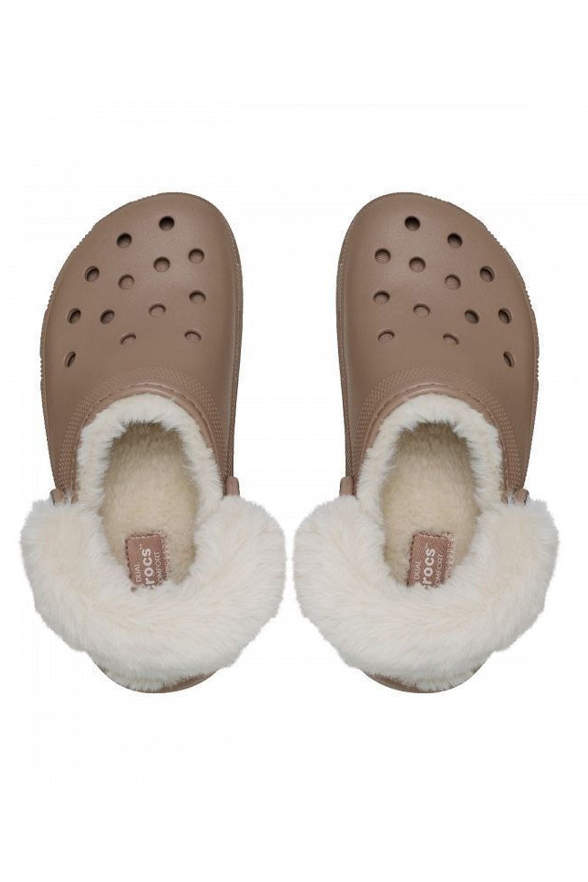Crocs Classic Platform Fuzz Kadın Sandalet 212854-2Q9 Kahverengi