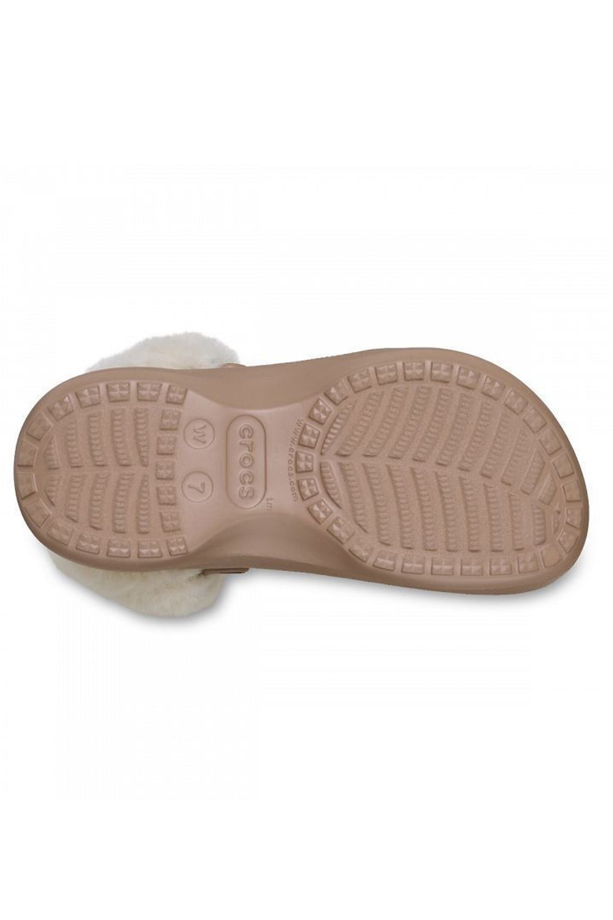 Crocs Classic Platform Fuzz Kadın Sandalet 212854-2Q9 Kahverengi
