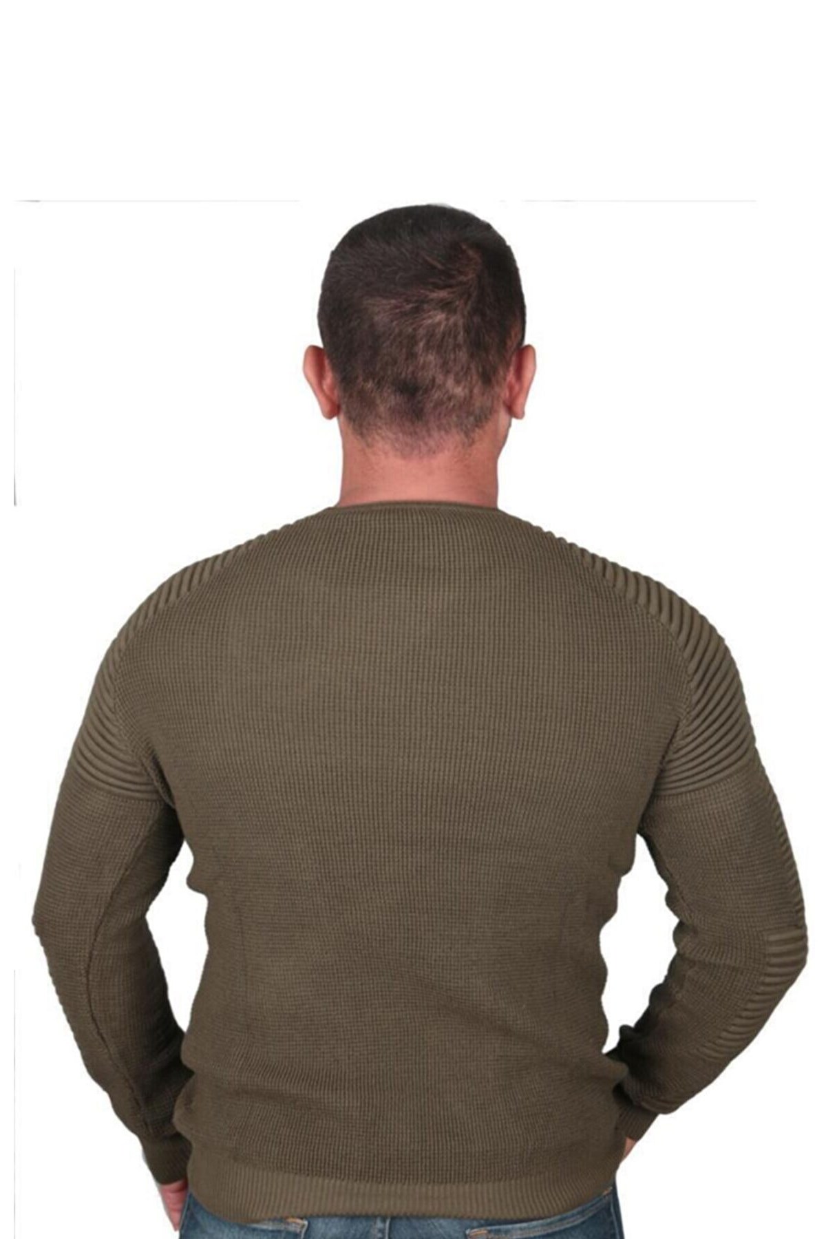 Cazador  Erkek Bisiklet Yaka Kazak CAZ 3859 21KCEEO03859 Haki