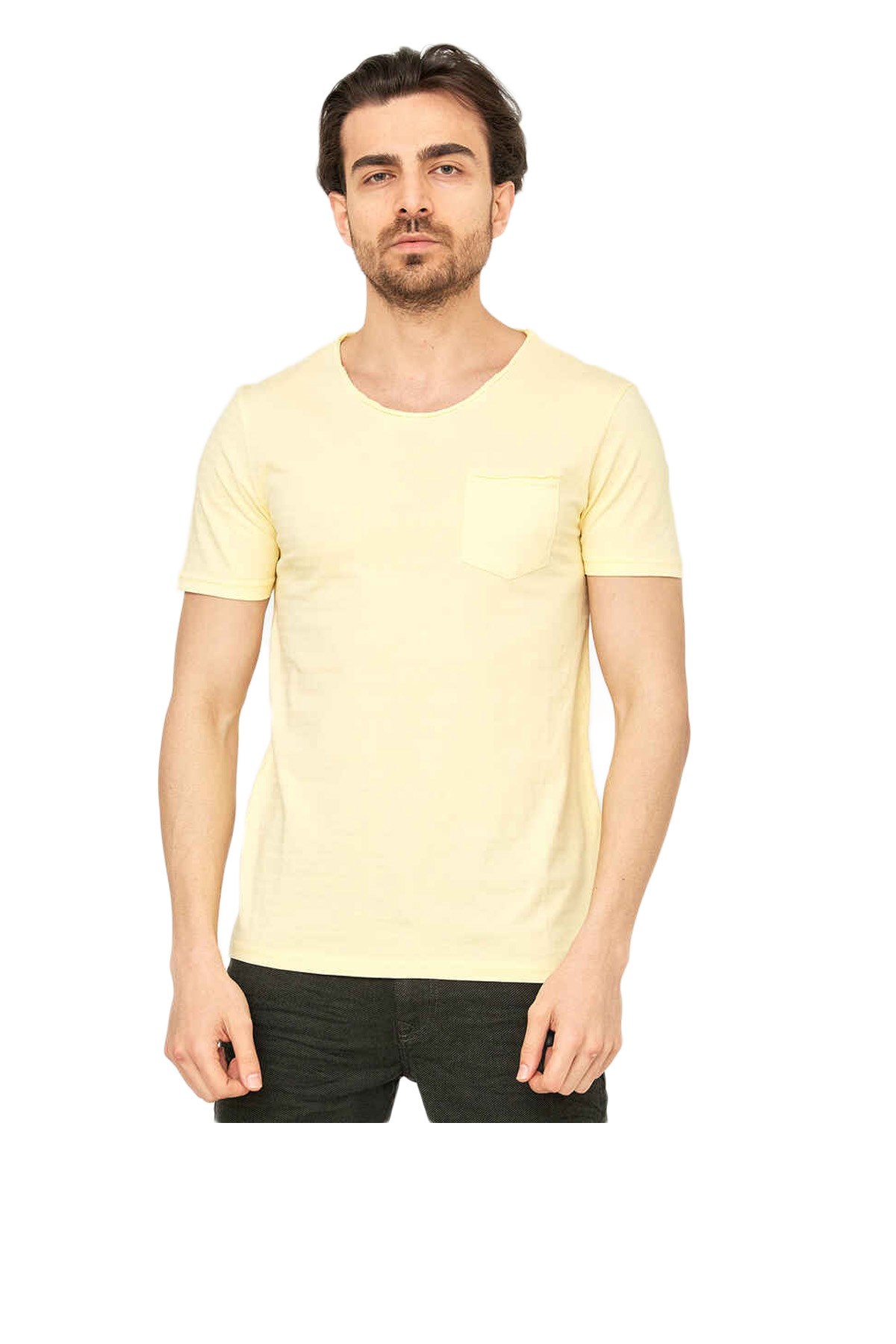 Cazador 4233 Erkek Tişört 21YCEEO04233 Sarı