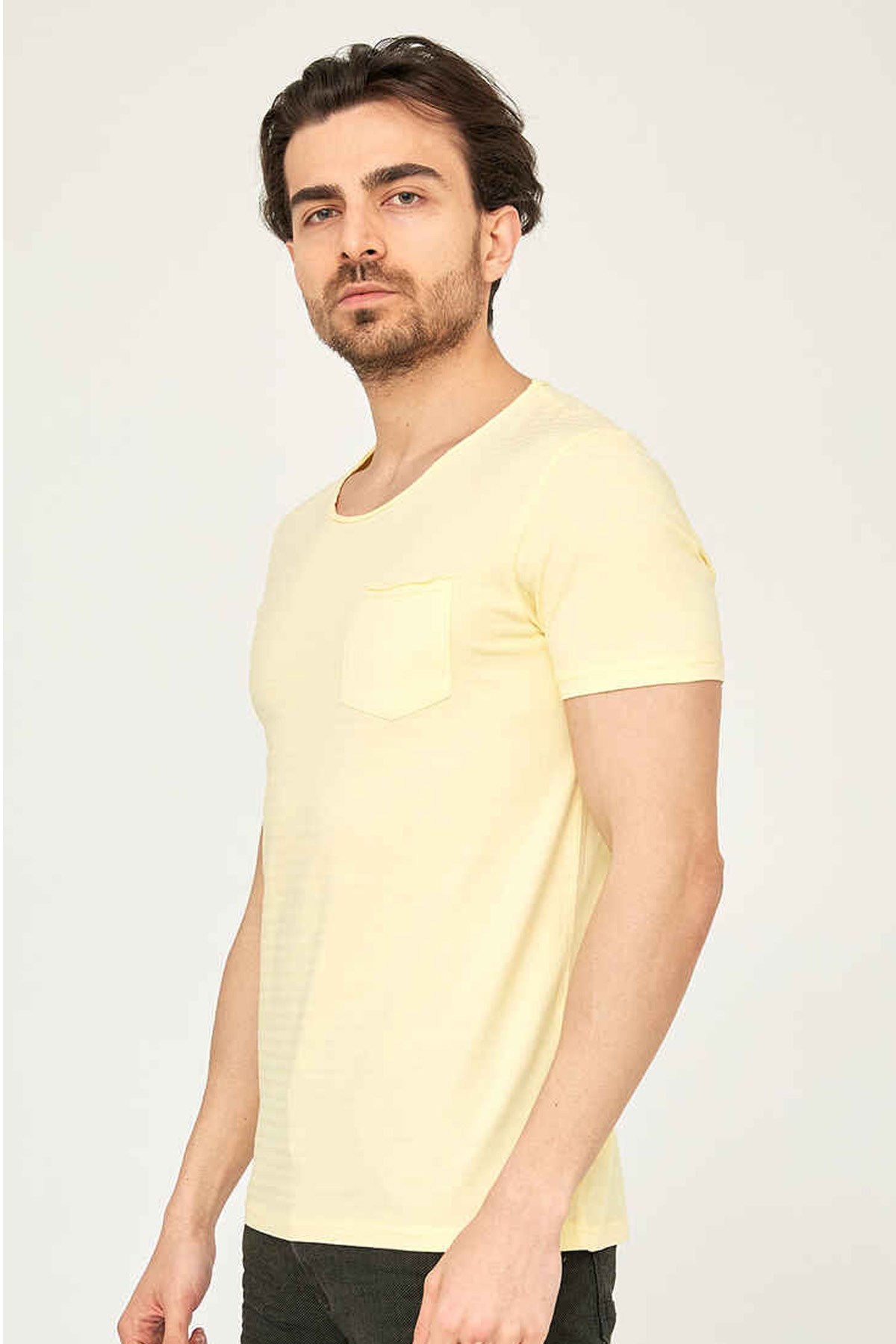 Cazador 4233 Erkek Tişört 21YCEEO04233 Sarı