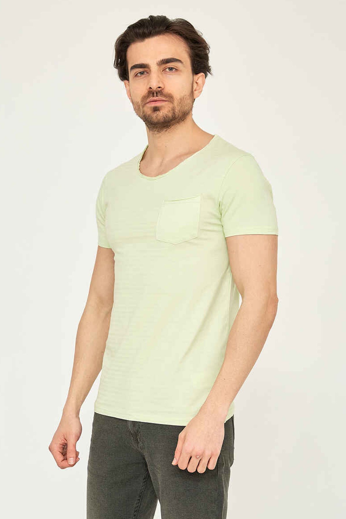 Cazador 4233 Erkek Tişört 21YCEEO04233 Yeşil
