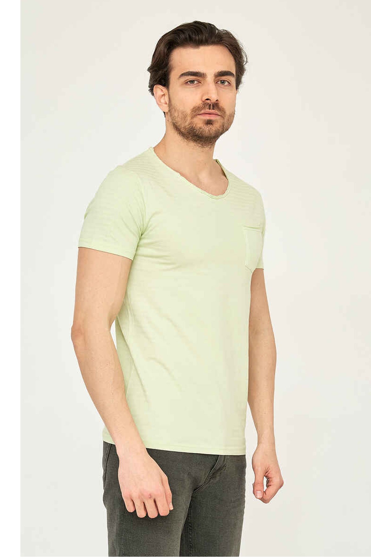 Cazador 4233 Erkek Tişört 21YCEEO04233 Yeşil