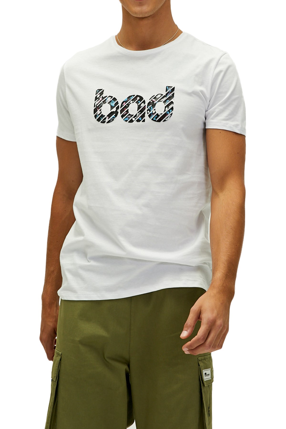 Bad Bear Erkek Tişört 22.01.07.014 Beyaz