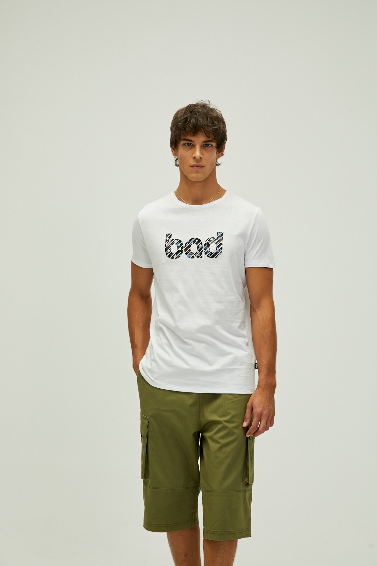 Bad Bear Erkek Tişört 22.01.07.014 Beyaz