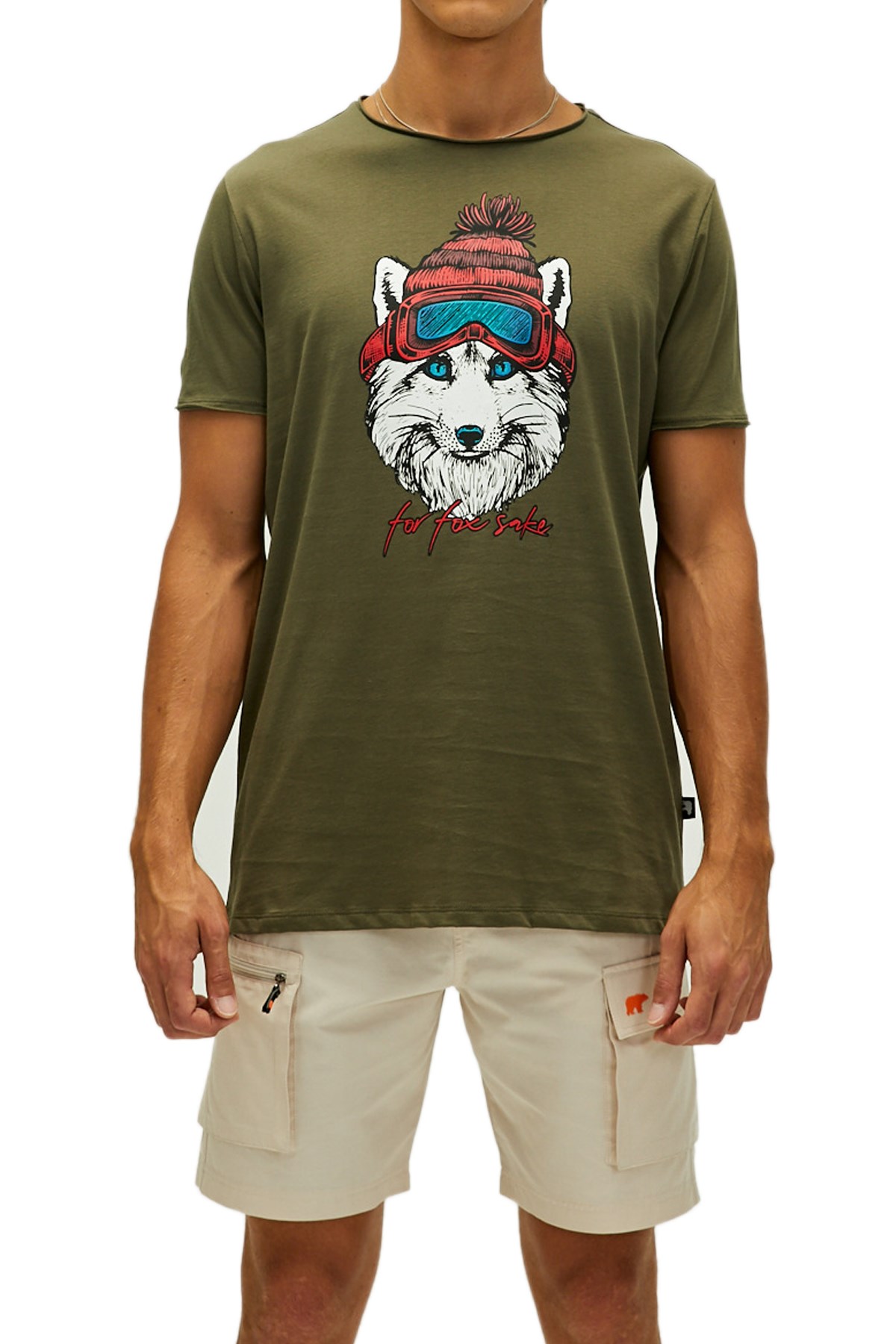 Bad Bear Snowfox Erkek Tişört 22.01.07.032 Haki