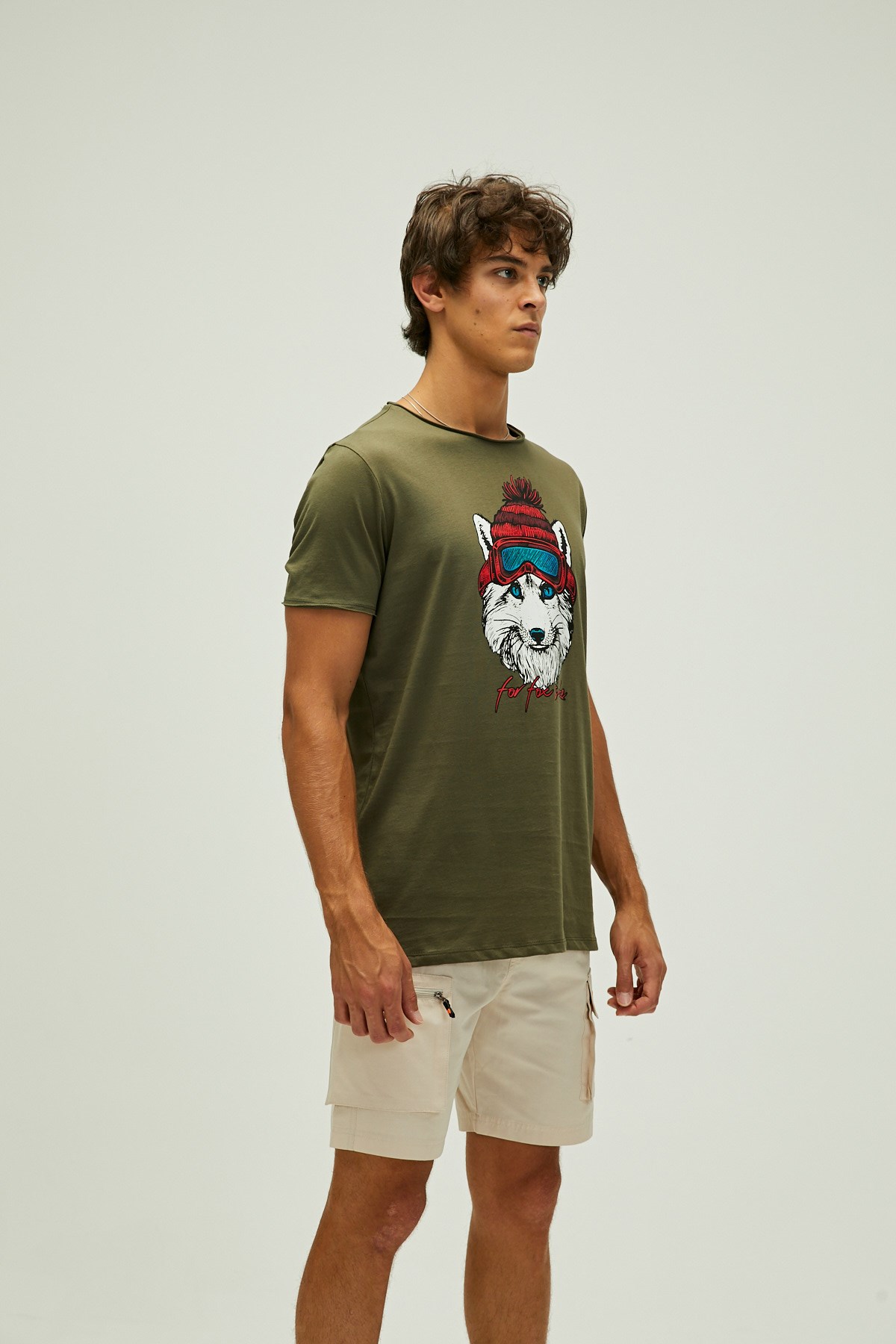 Bad Bear Snowfox Erkek Tişört 22.01.07.032 Haki